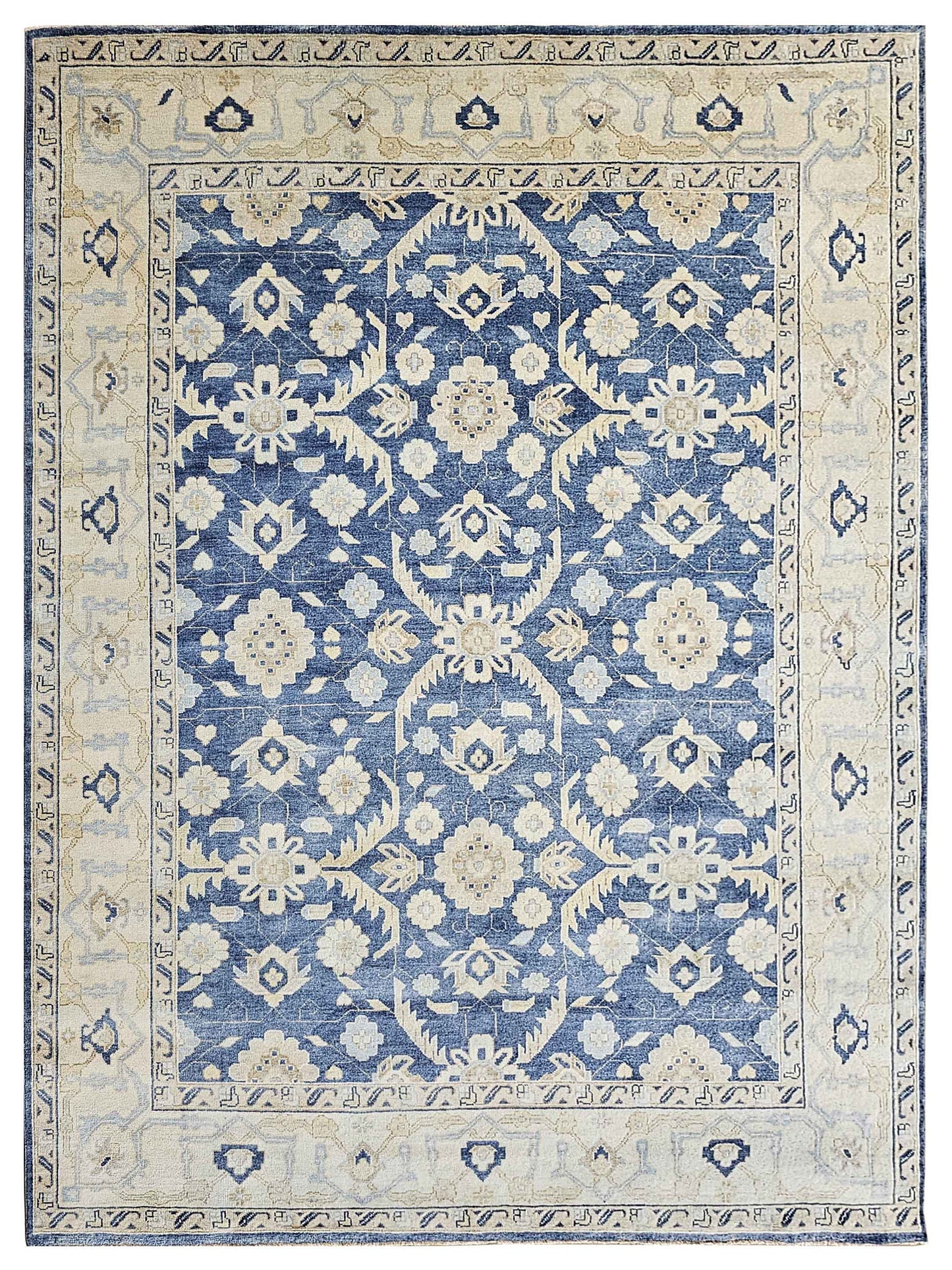 Super Freida FO-421 Denim Traditional Knotted Rug