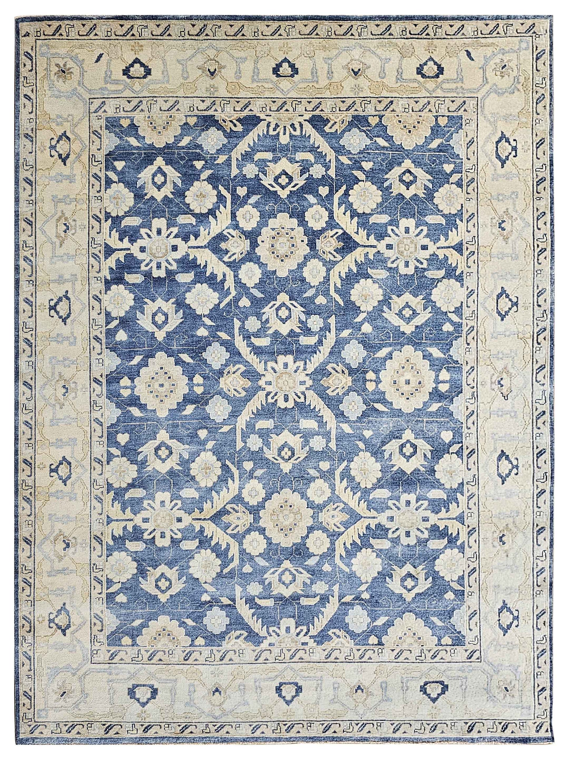 Super Freida FO-421 Denim Traditional Knotted Rug