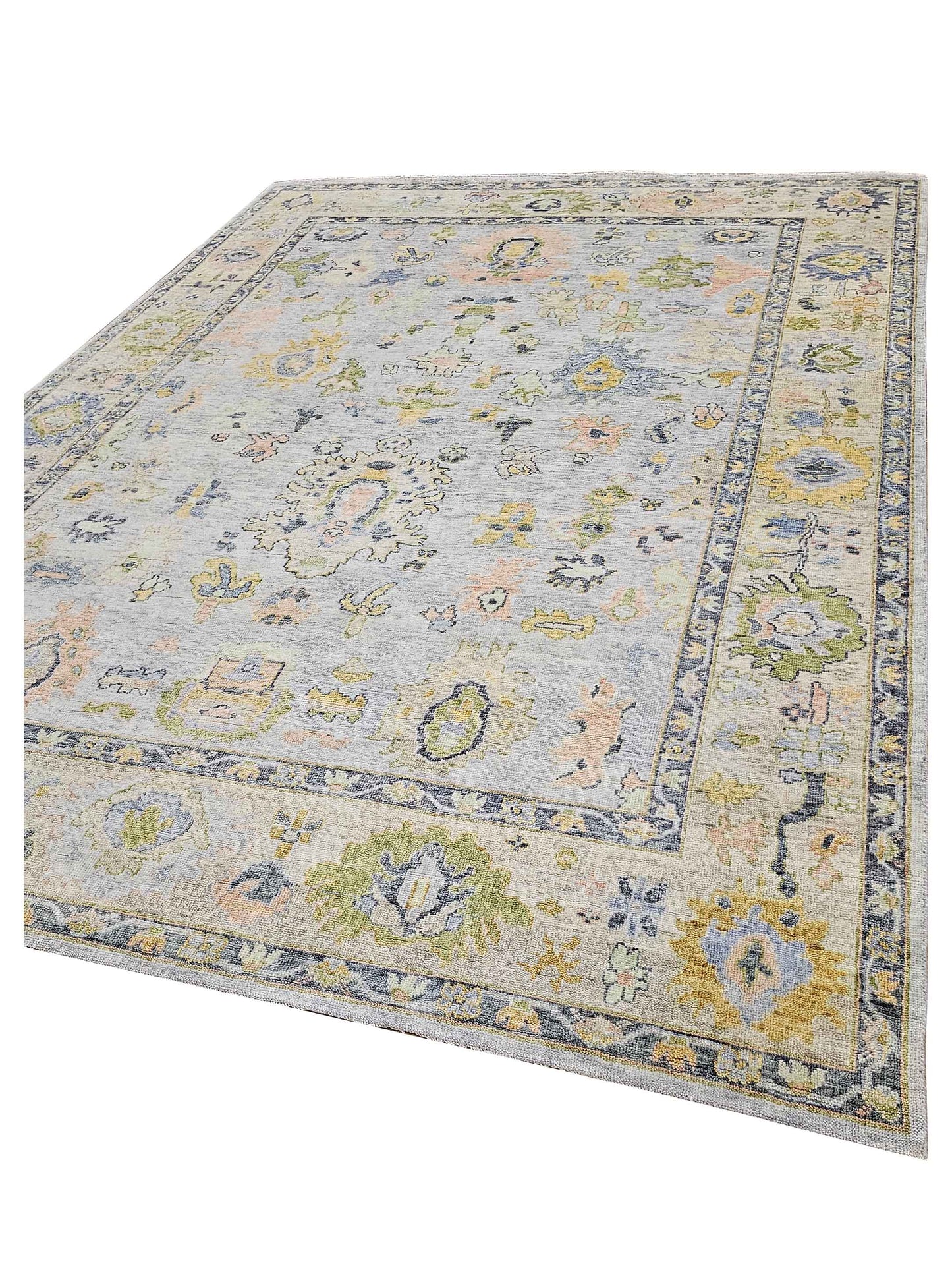 Super Freida FO-424 Grey Traditional Knotted Rug