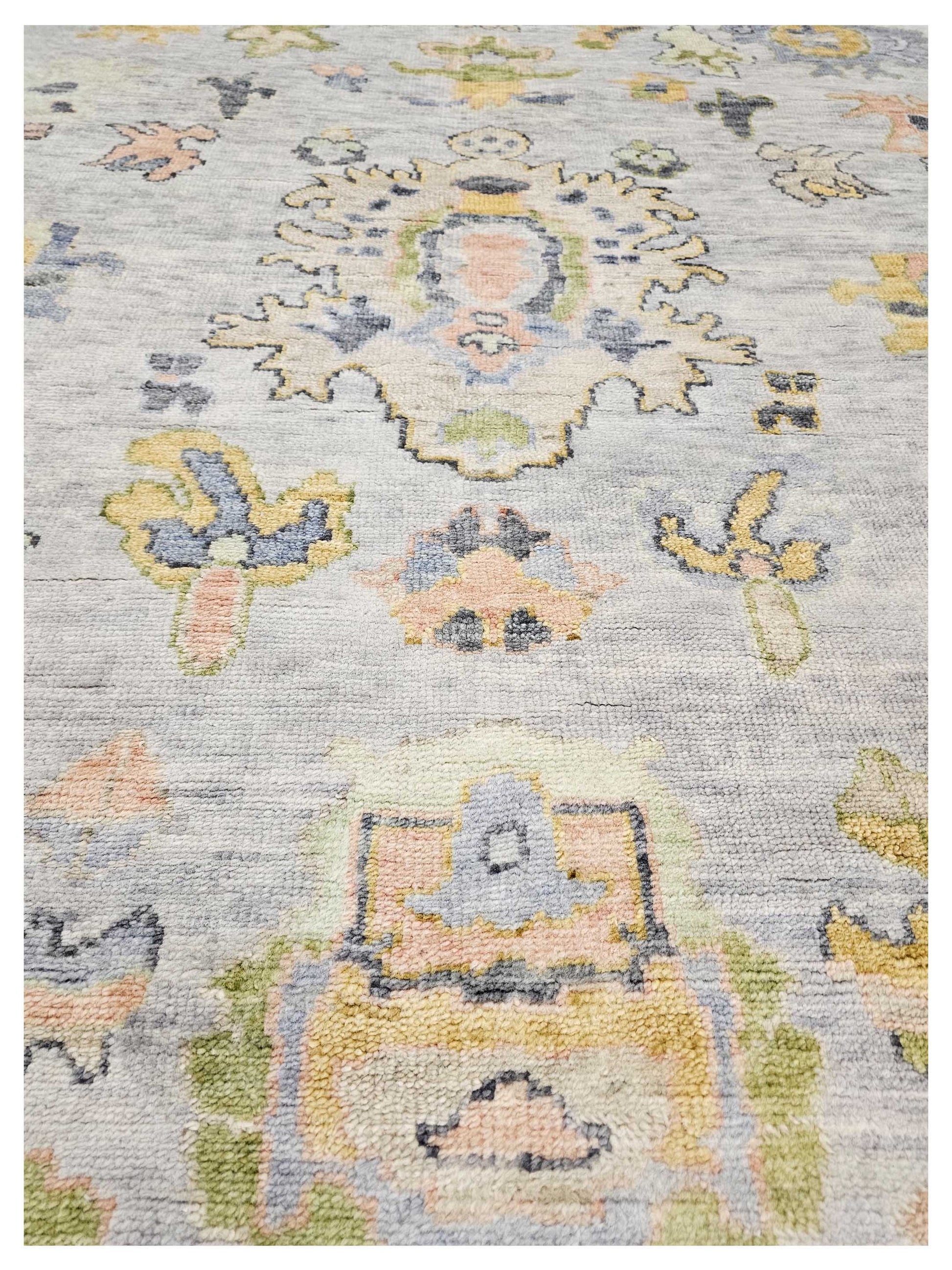 Super Freida FO-424 Grey Traditional Knotted Rug