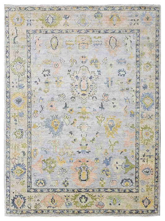 Super Freida FO-424 Grey Traditional Knotted Rug