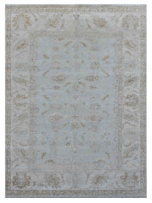 Artisan Freida Lt.Blue Ivory Traditional Knotted Rug - Rugs - Artisan - Atlanta Designer Rugs