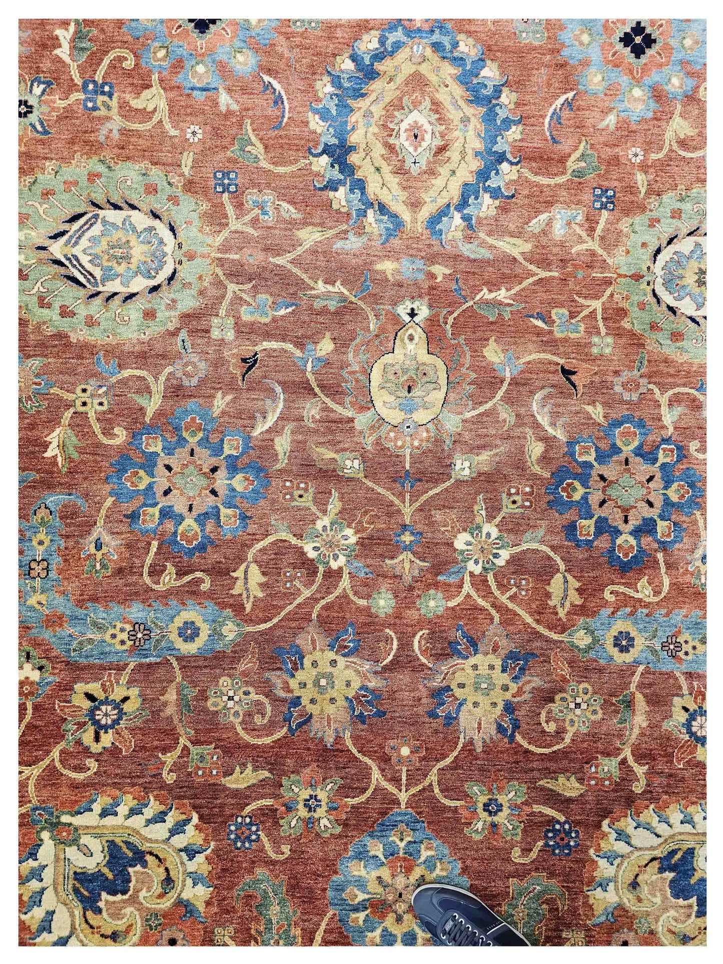 Artisan Gwyneth  Red Black Traditional Knotted Rug