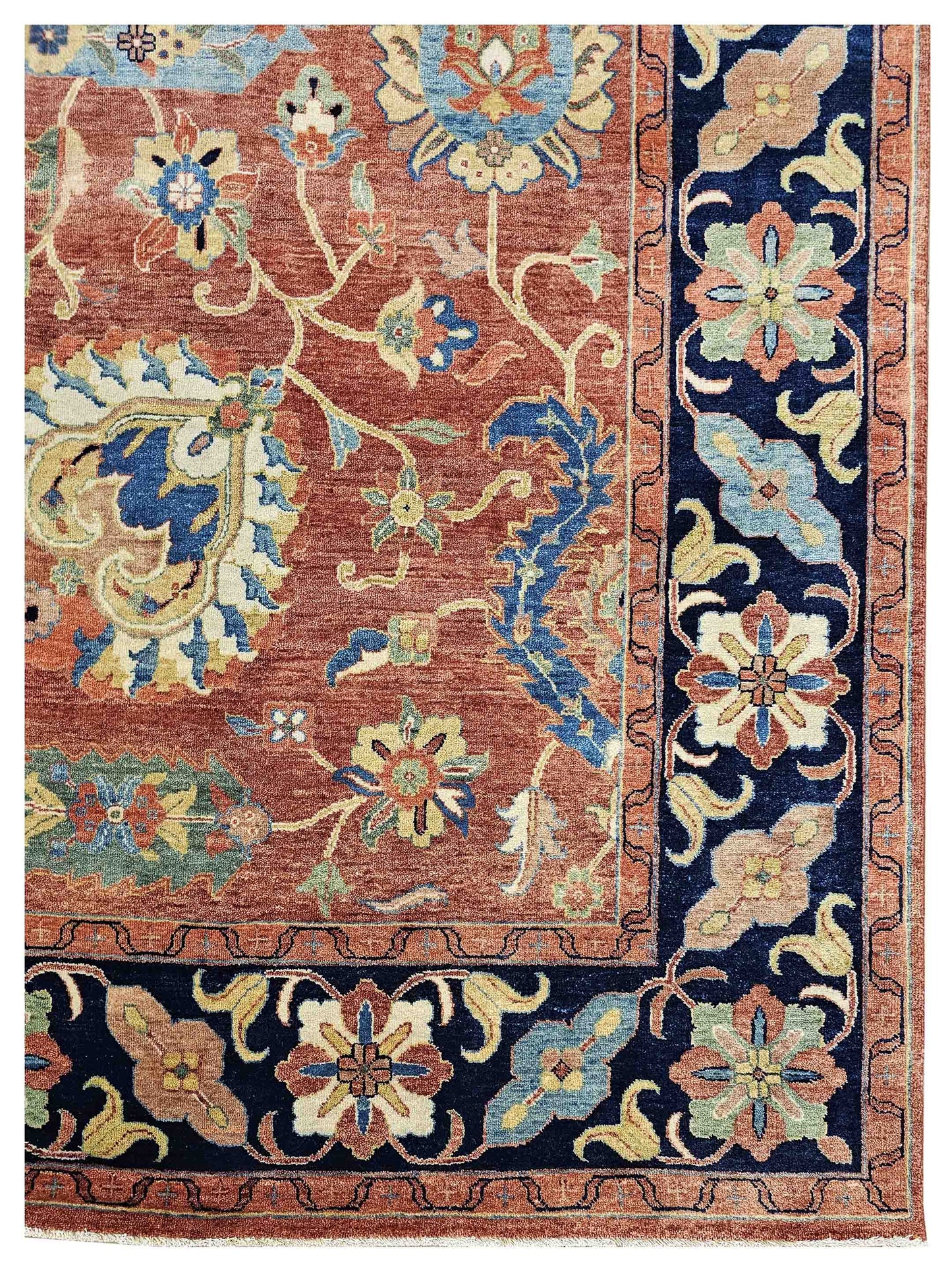 Artisan Gwyneth  Red Black Traditional Knotted Rug