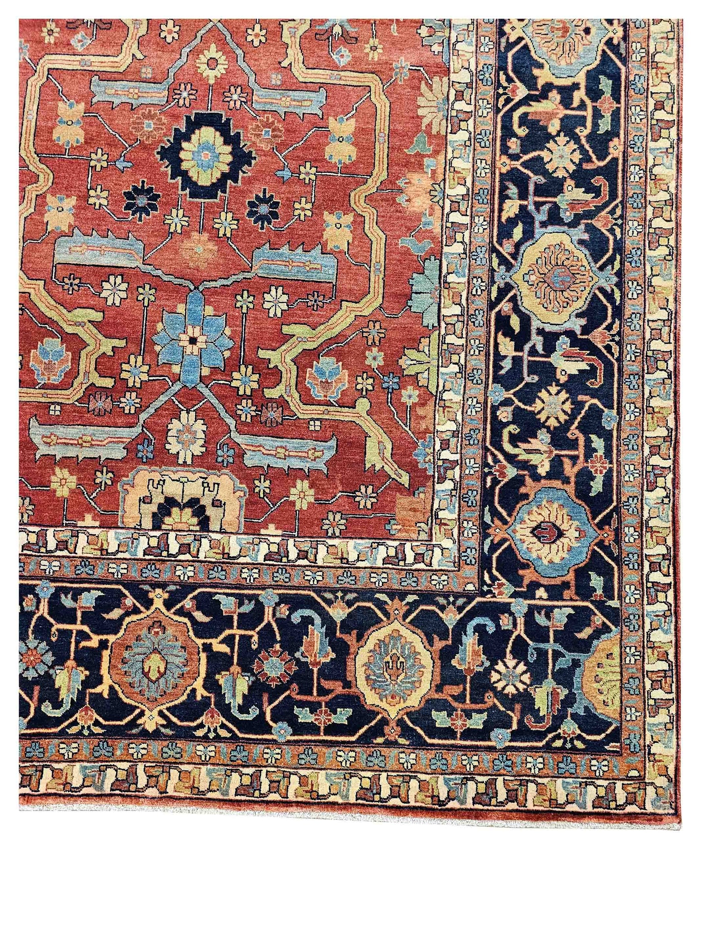 Artisan Gwyneth  Red Black Traditional Knotted Rug