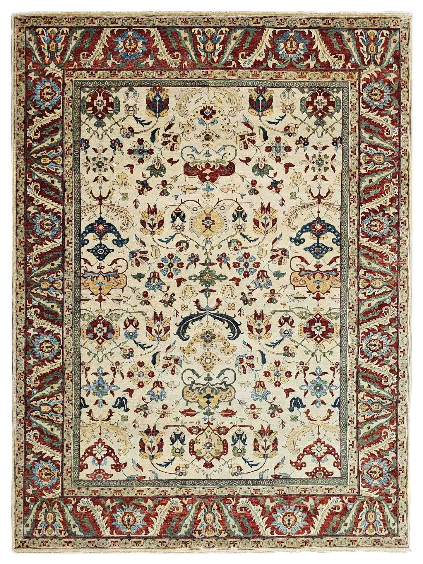 Super Gwyneth FS-576 Ivory Traditional Knotted Rug