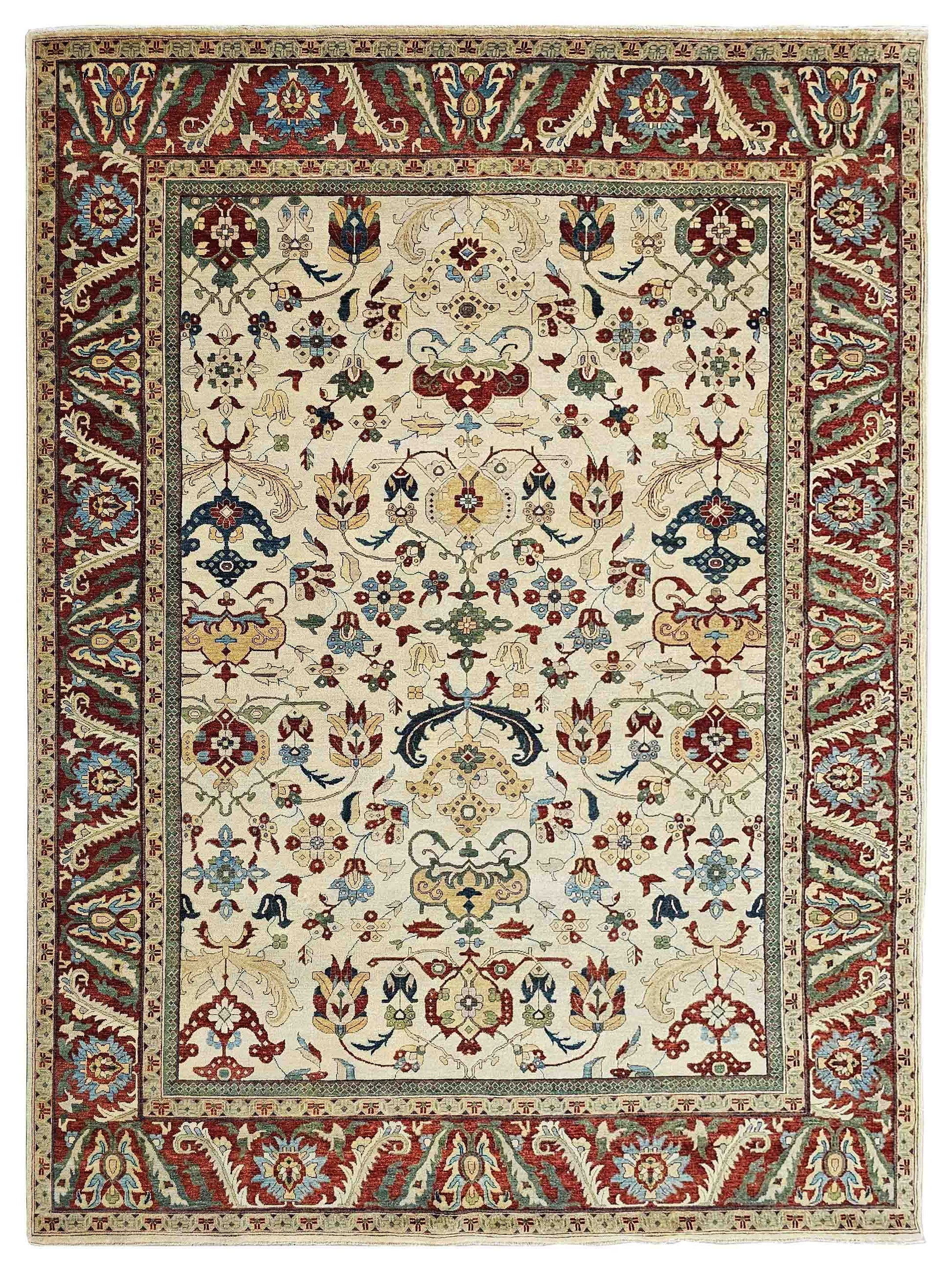 Super Gwyneth FS-576 Ivory Traditional Knotted Rug