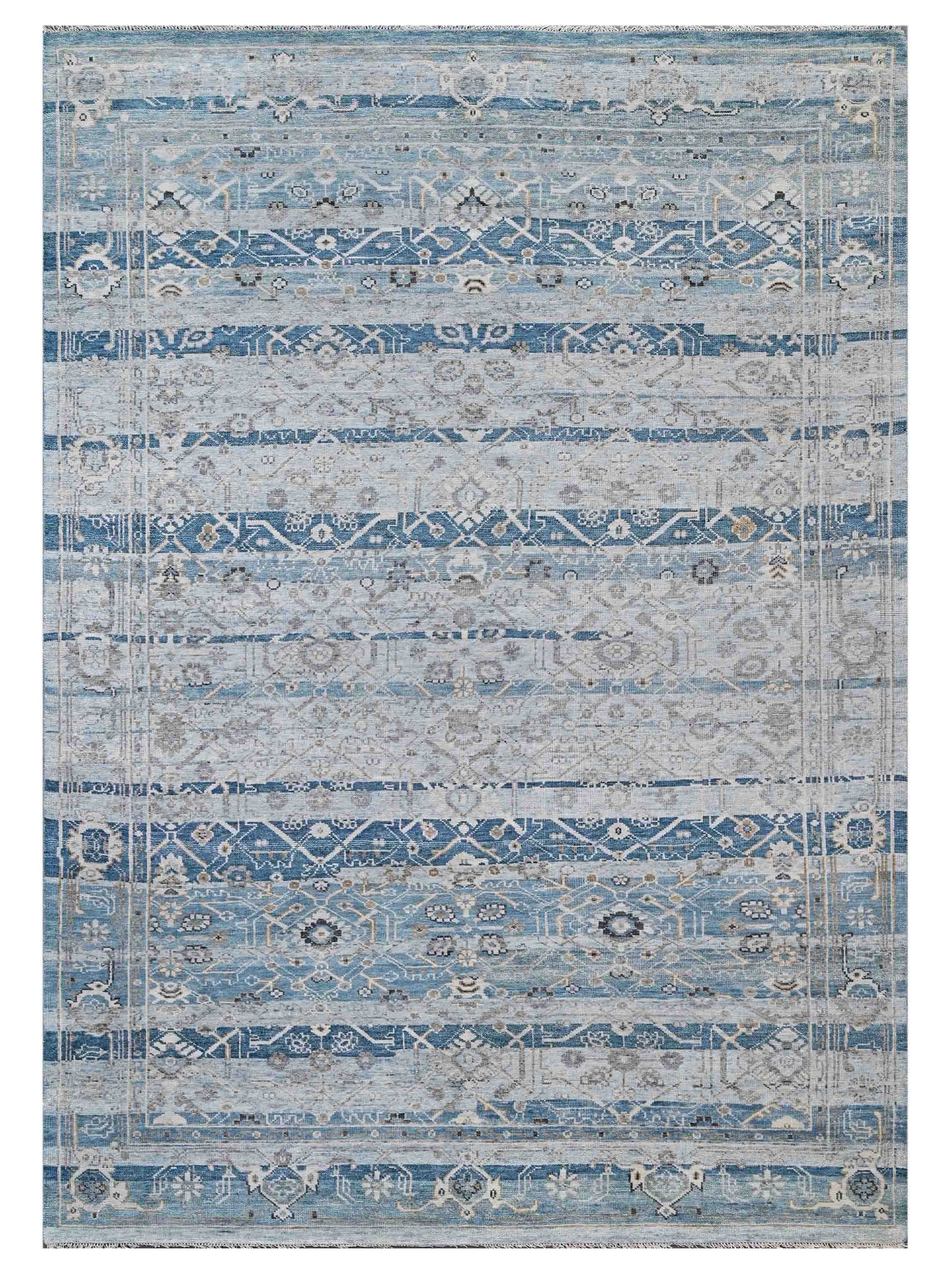 Artisan Vintage Modern Mint Transitional Knotted Rug - Rugs - Artisan - Atlanta Designer Rugs