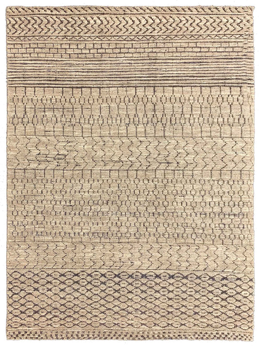 Artisan Viola Charcoal Beige Transitional Knotted Rug - Rugs - Artisan - Atlanta Designer Rugs