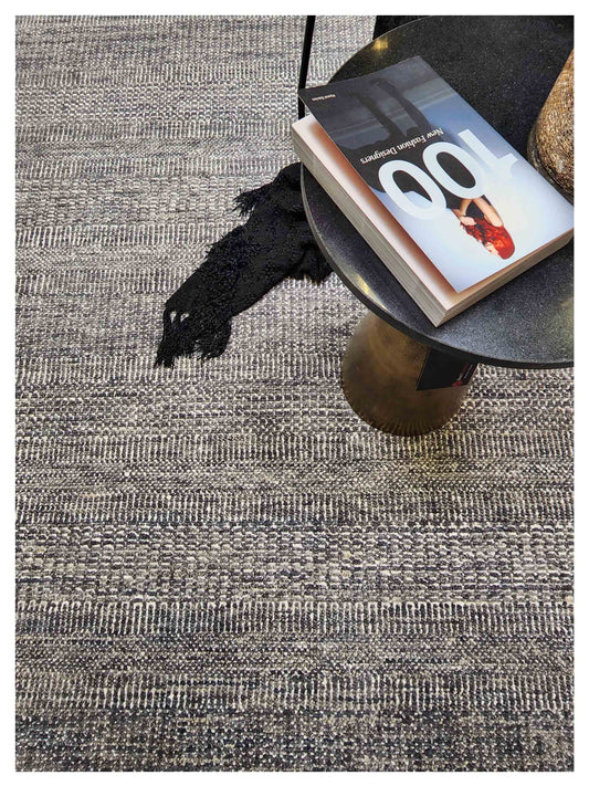 Artisan Vera Black Beige Transitional Knotted Rug - Rugs - Artisan - Atlanta Designer Rugs