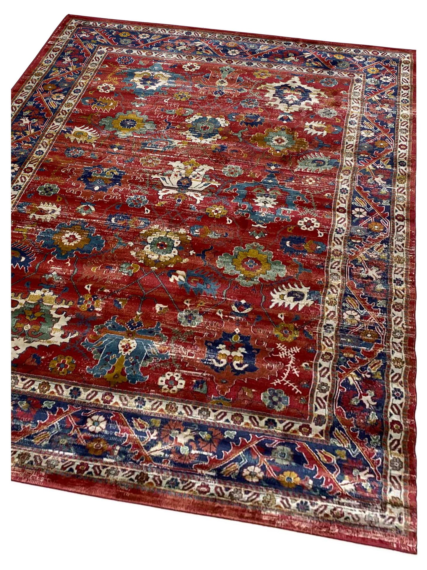 Artisan Laila Dk.Rose Dk.Blue Traditional Machinemade Rug - Rugs - Artisan - Atlanta Designer Rugs