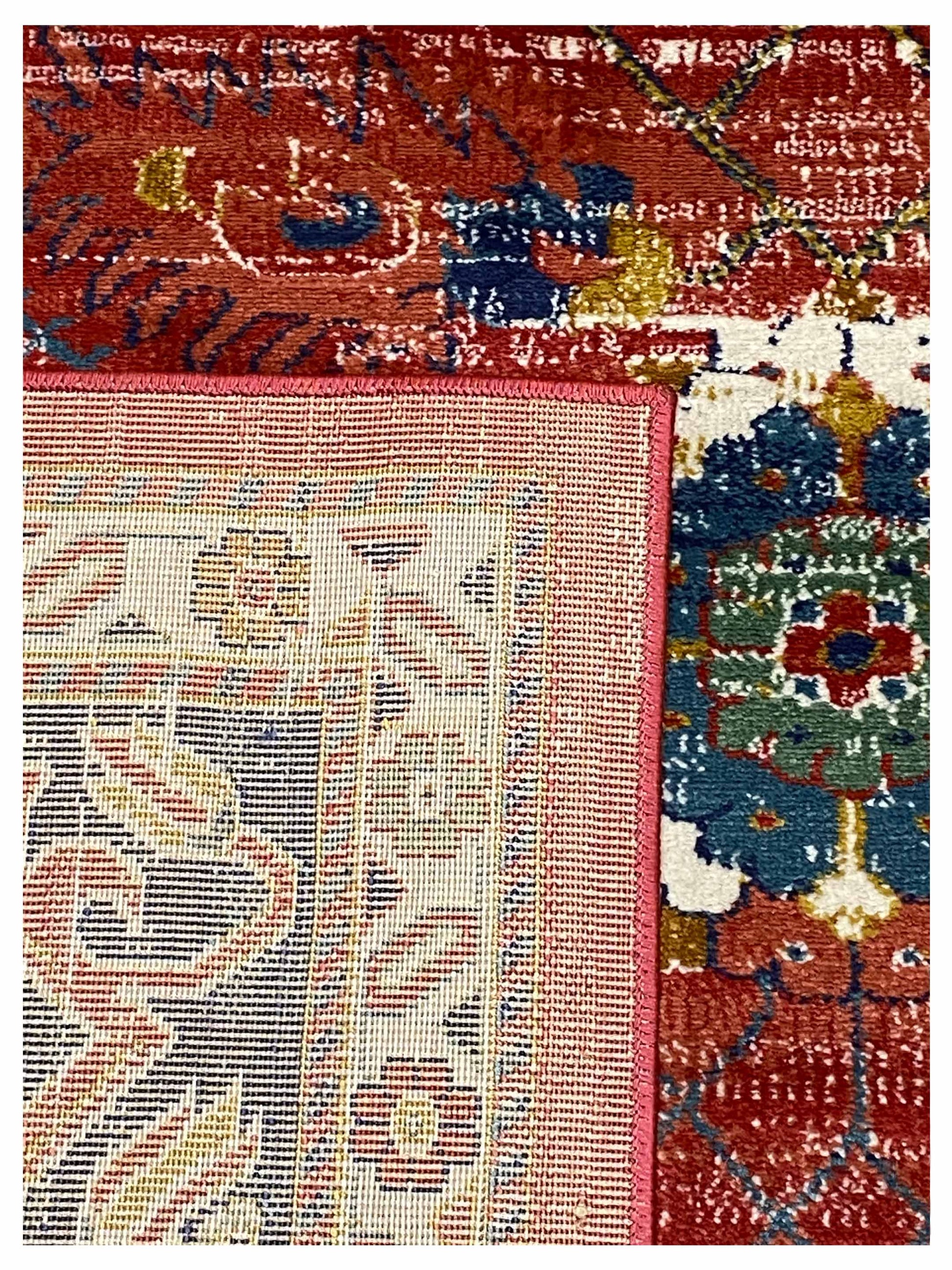 Artisan Laila Dk.Rose Dk.Blue Traditional Machinemade Rug - Rugs - Artisan - Atlanta Designer Rugs