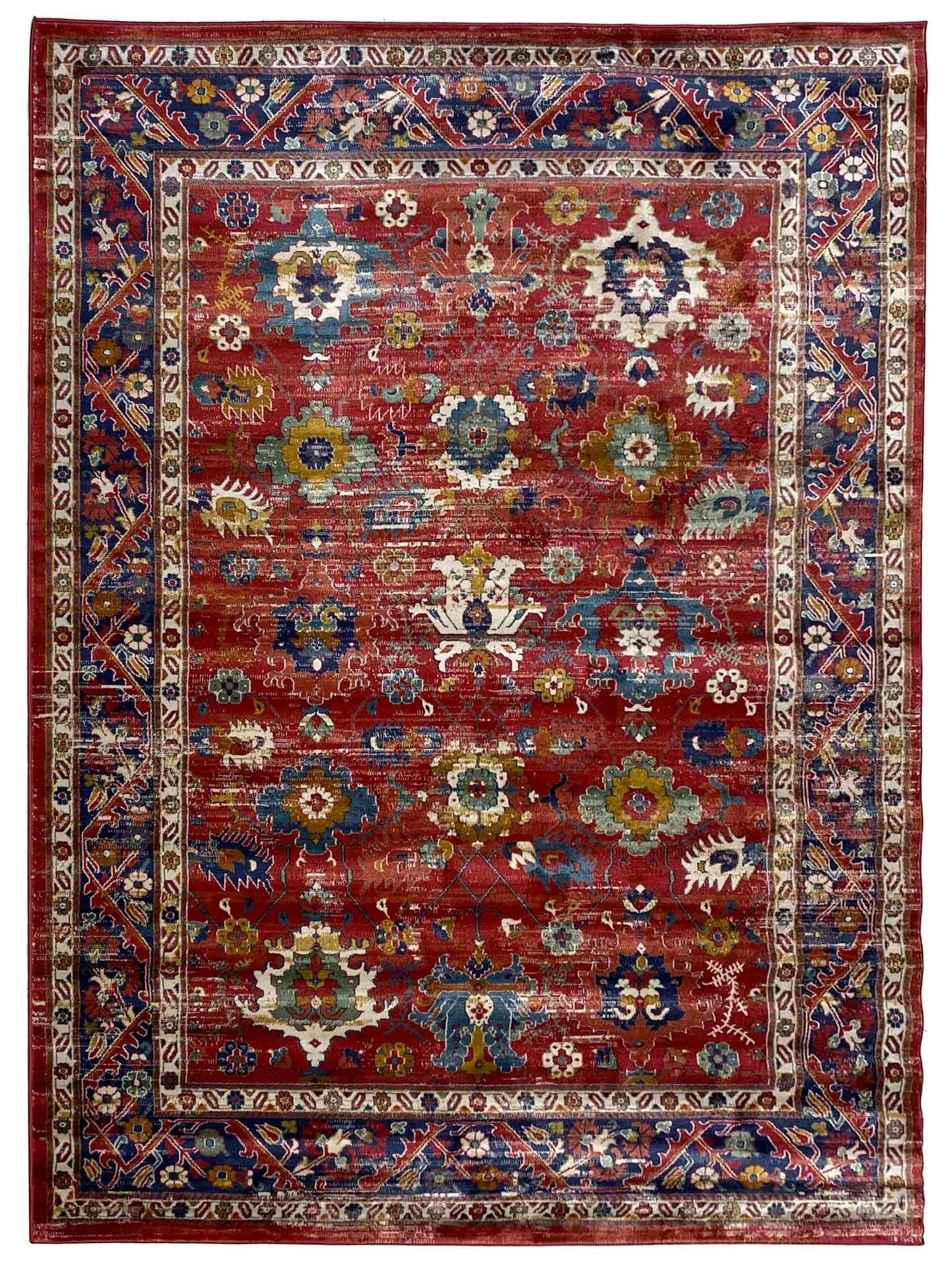 Artisan Laila Dk.Rose Dk.Blue Traditional Machinemade Rug - Rugs - Artisan - Atlanta Designer Rugs