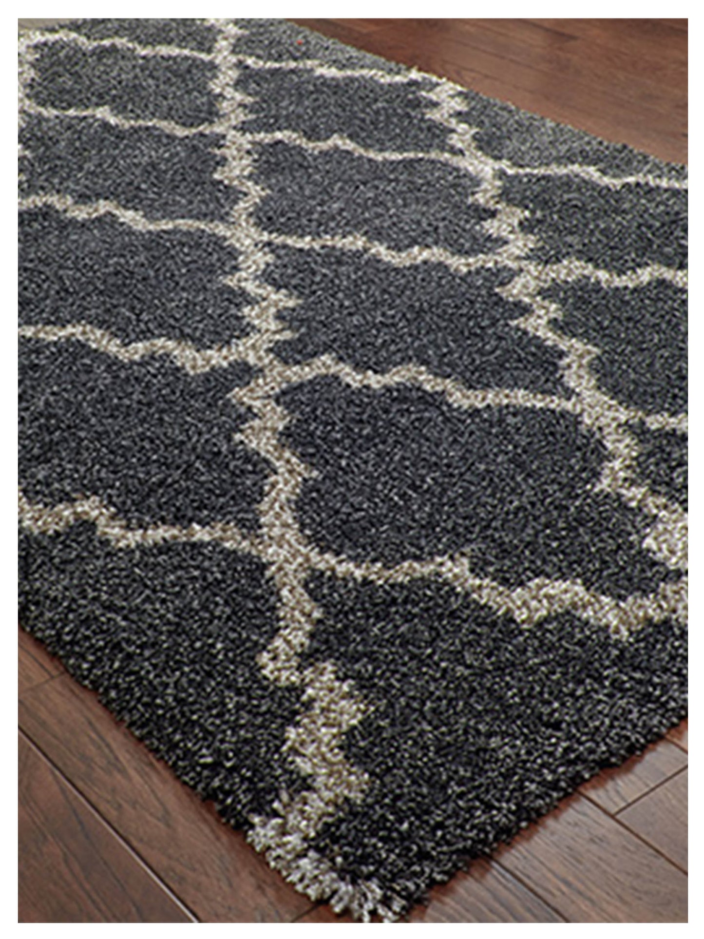 Oriental Weavers Henderson 092K1 Charcoal Grey Shag Machinemade Rug