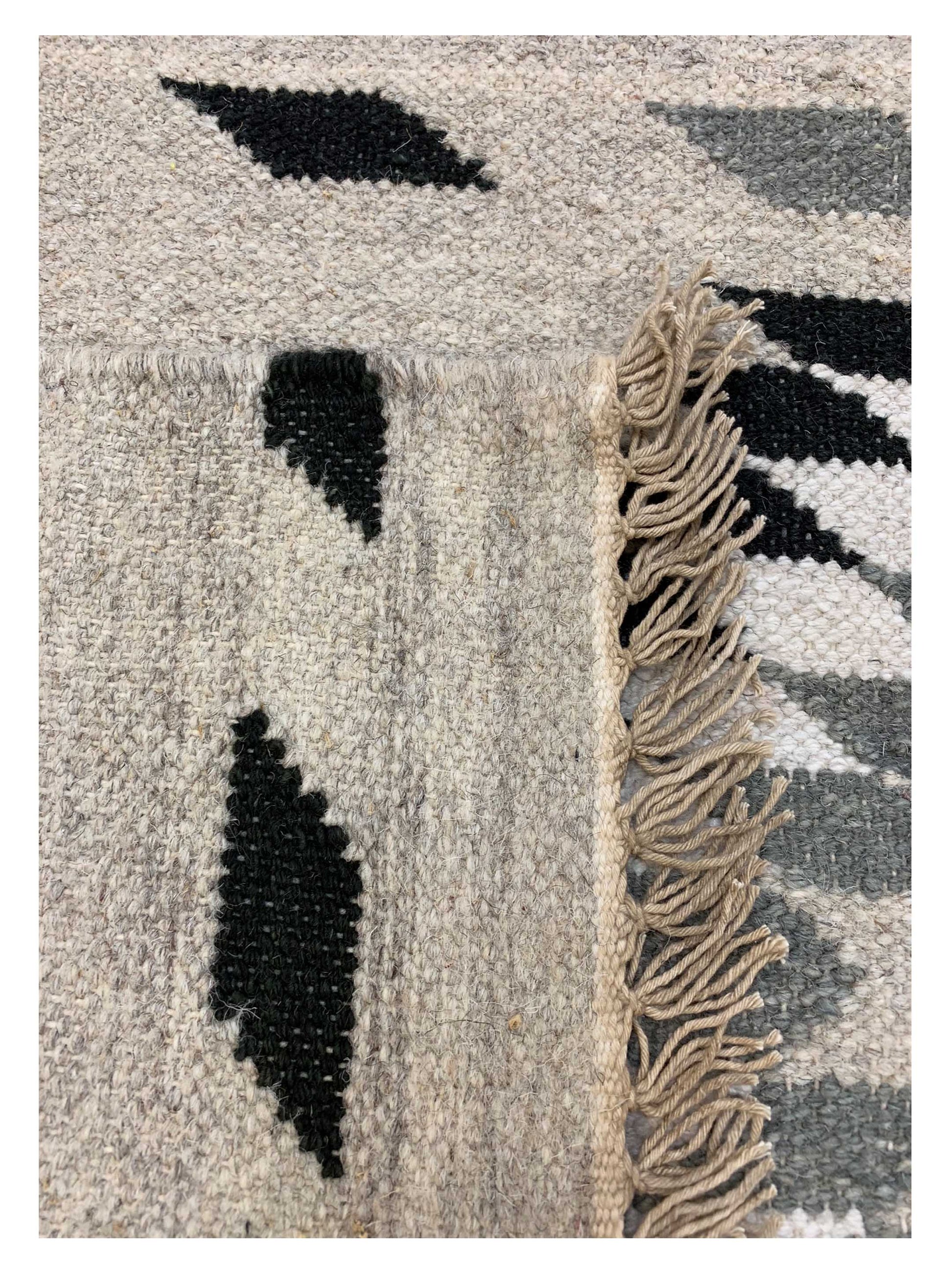 Artisan Kim Natural Grey Kilim Woven Rug - Rugs - Artisan - Atlanta Designer Rugs