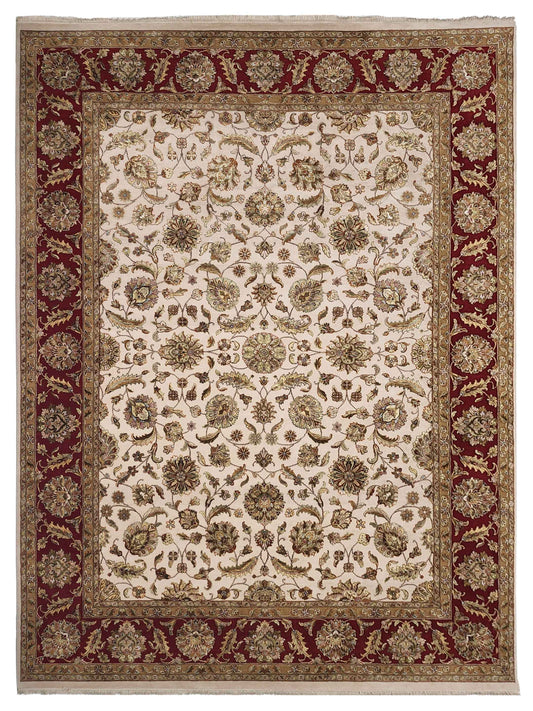 Artisan Rachel JPR-1381 Ivory  Traditional Knotted Rug