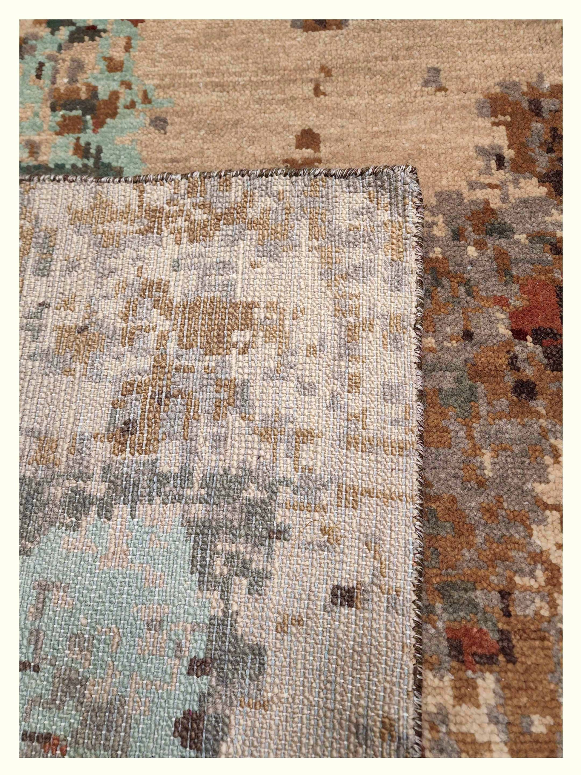 Artisan Arast Beige Multy Transitional Knotted Rug - Rugs - Artisan - Atlanta Designer Rugs