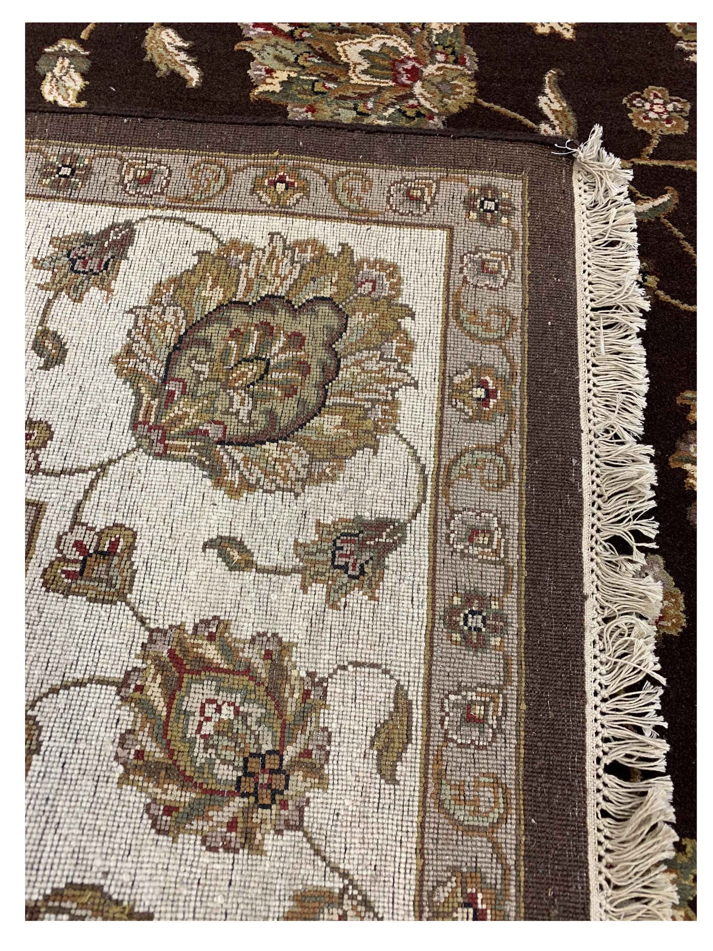 Artisan Winona Brown Ivory Traditional Knotted Rug - Rugs - Artisan - Atlanta Designer Rugs