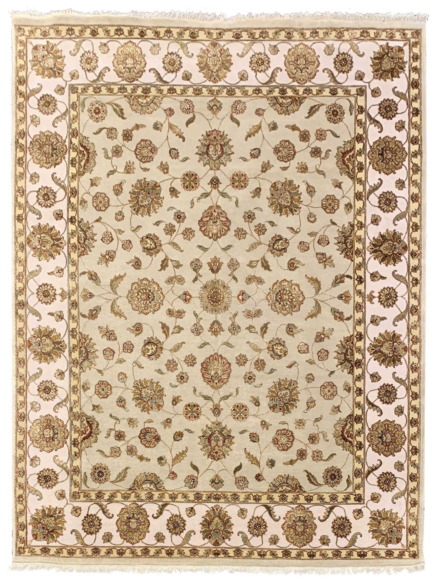 Artisan Winona Gold Ivory Traditional Knotted Rug - Rugs - Artisan - Atlanta Designer Rugs