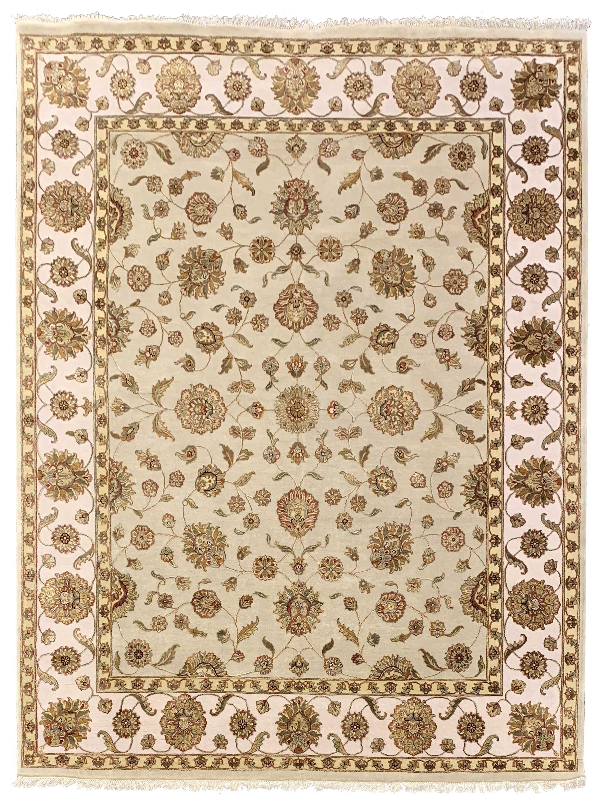 Artisan Winona Gold Ivory Traditional Knotted Rug - Rugs - Artisan - Atlanta Designer Rugs