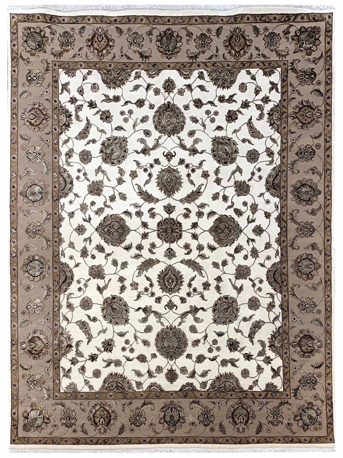 Artisan Winona Ivory Gold Traditional Knotted Rug - Rugs - Artisan - Atlanta Designer Rugs