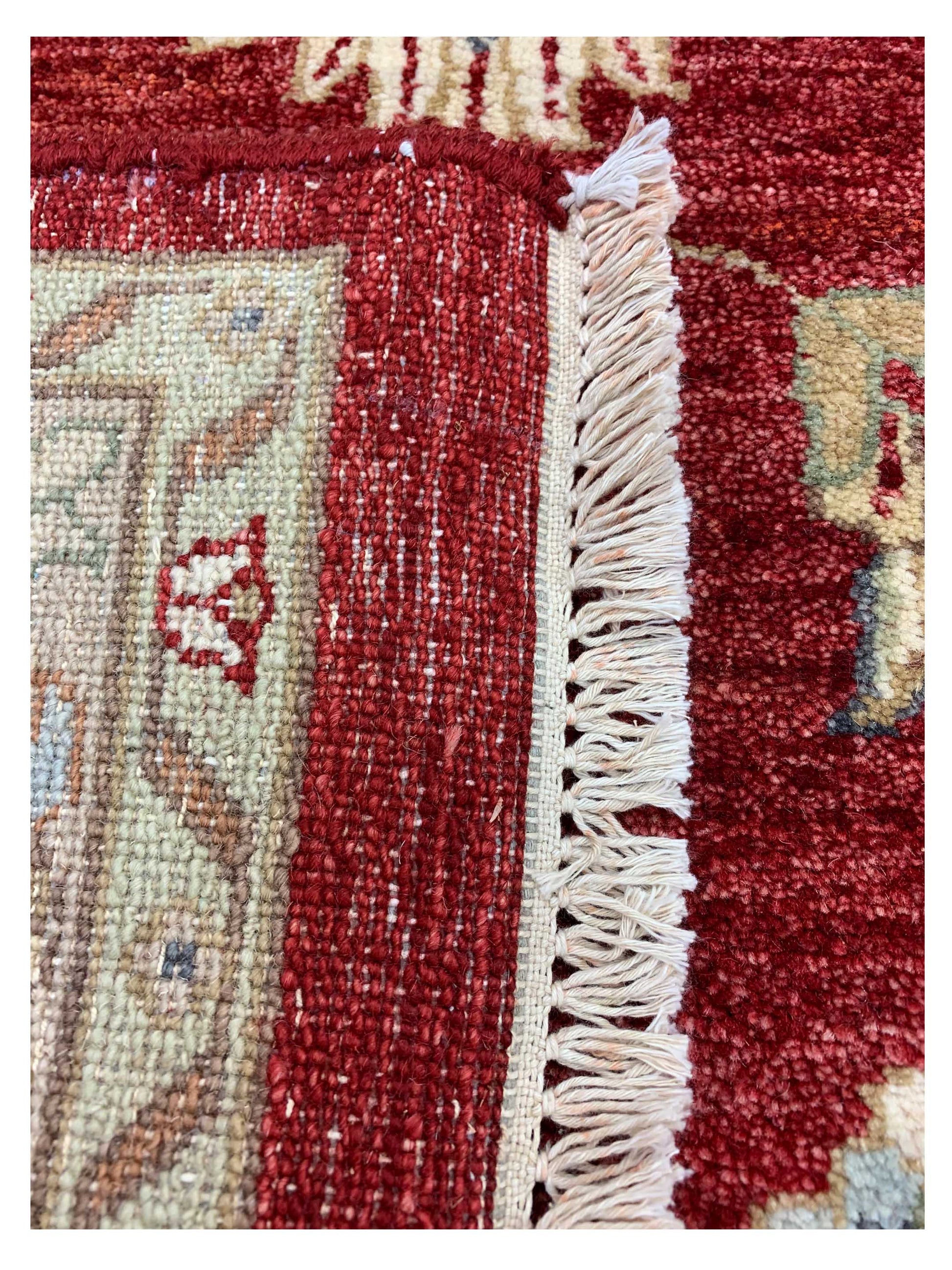 Artisan Zara Red Ivory Traditional Knotted Rug - Rugs - Artisan - Atlanta Designer Rugs