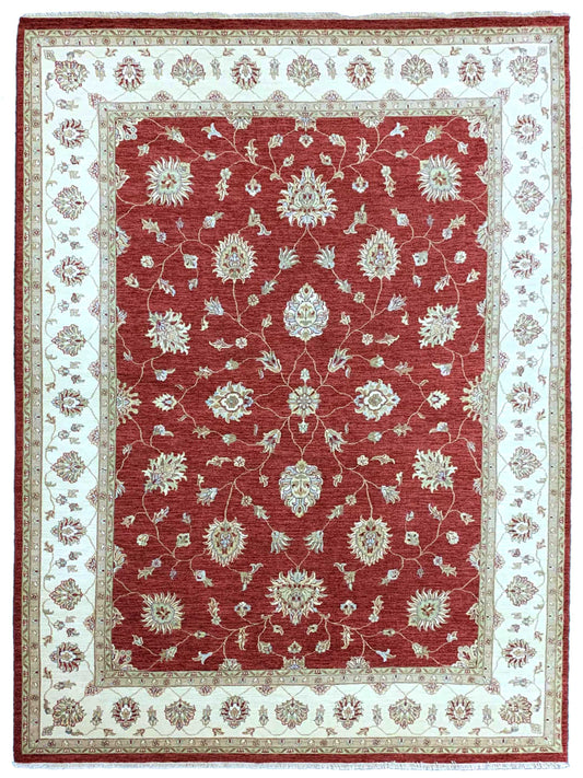 Artisan Zara Red Ivory Traditional Knotted Rug - Rugs - Artisan - Atlanta Designer Rugs