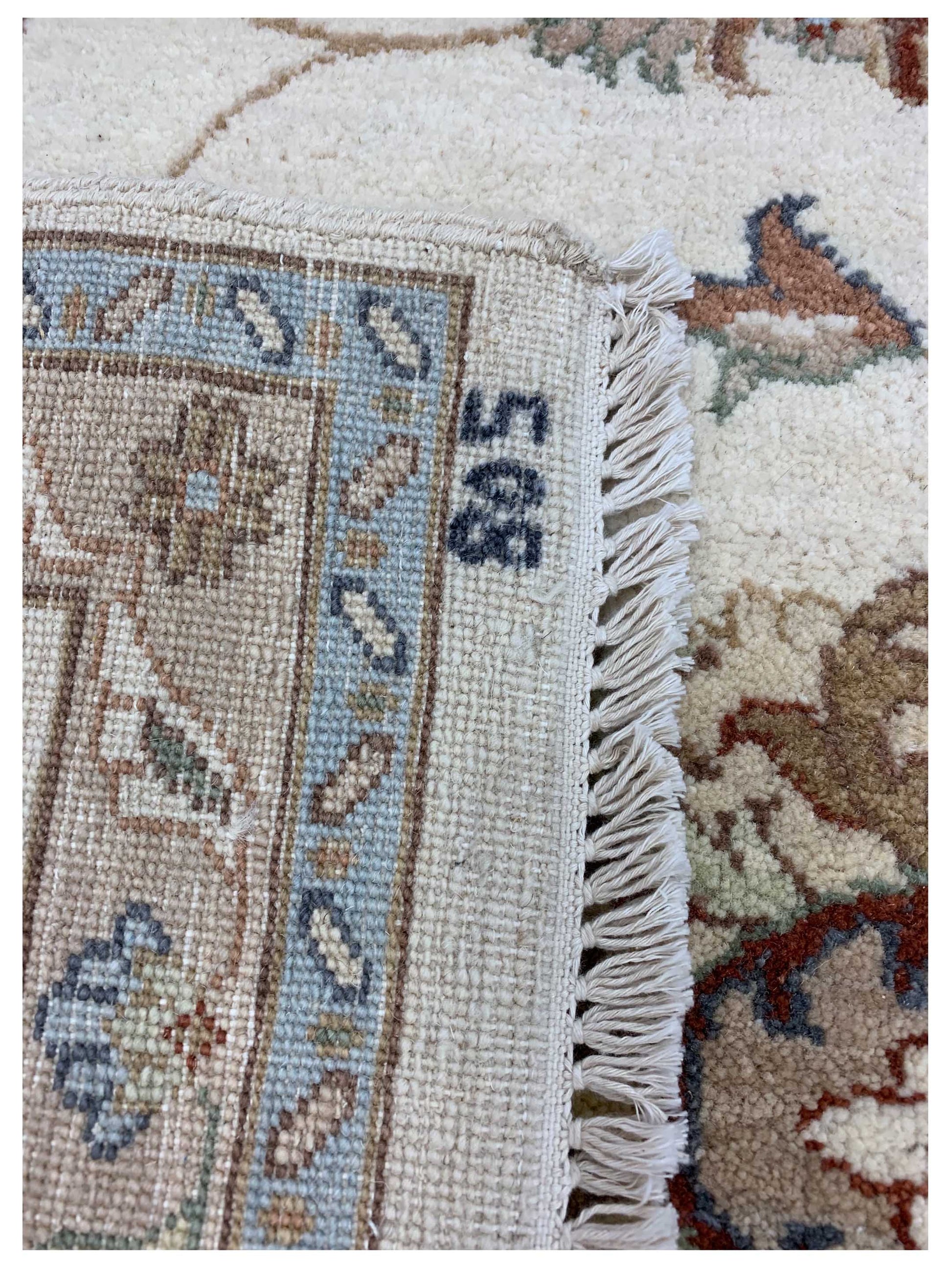 Artisan Zara Ivory Traditional Knotted Rug - Rugs - Artisan - Atlanta Designer Rugs