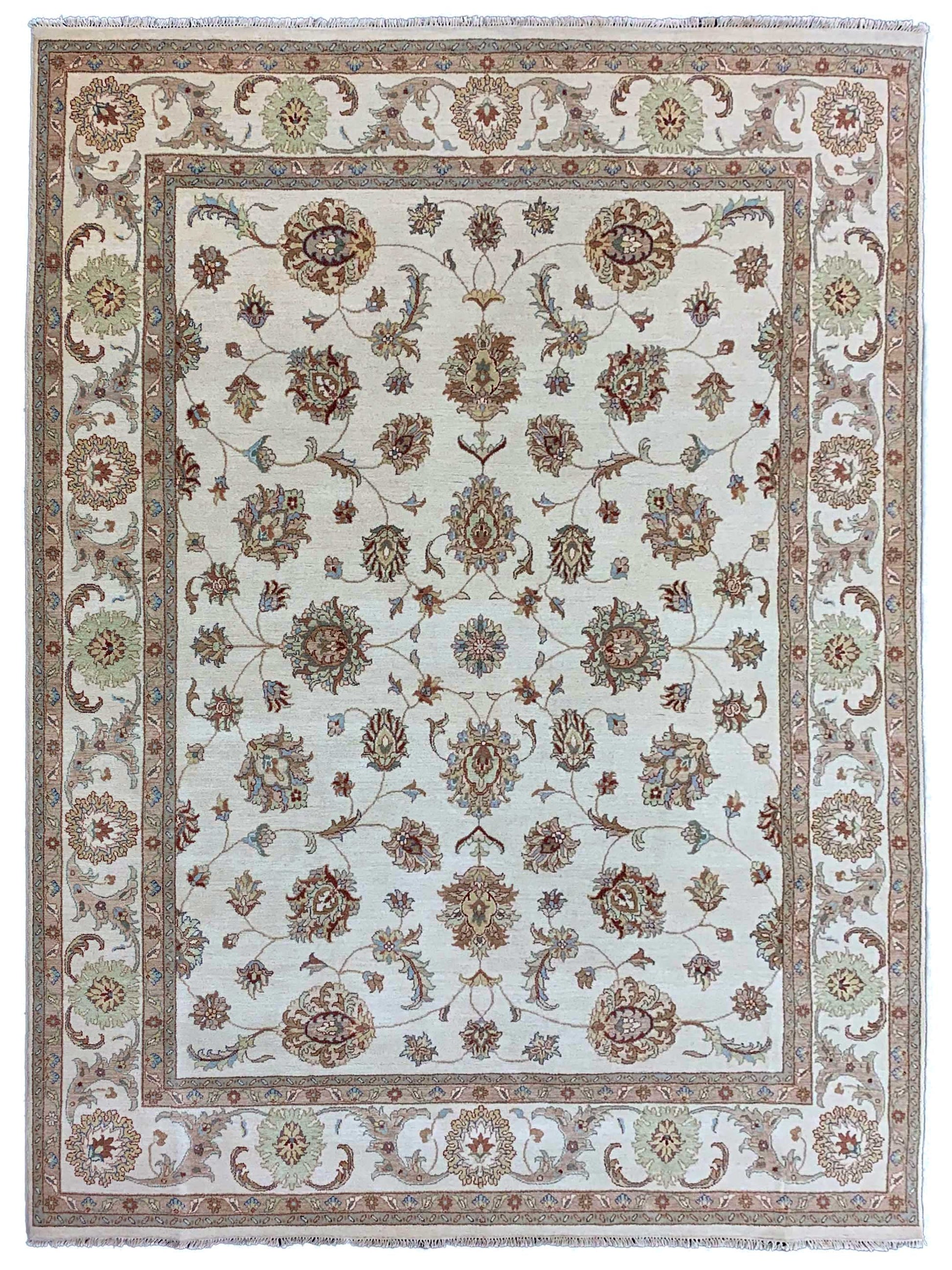 Artisan Zara Ivory Traditional Knotted Rug - Rugs - Artisan - Atlanta Designer Rugs