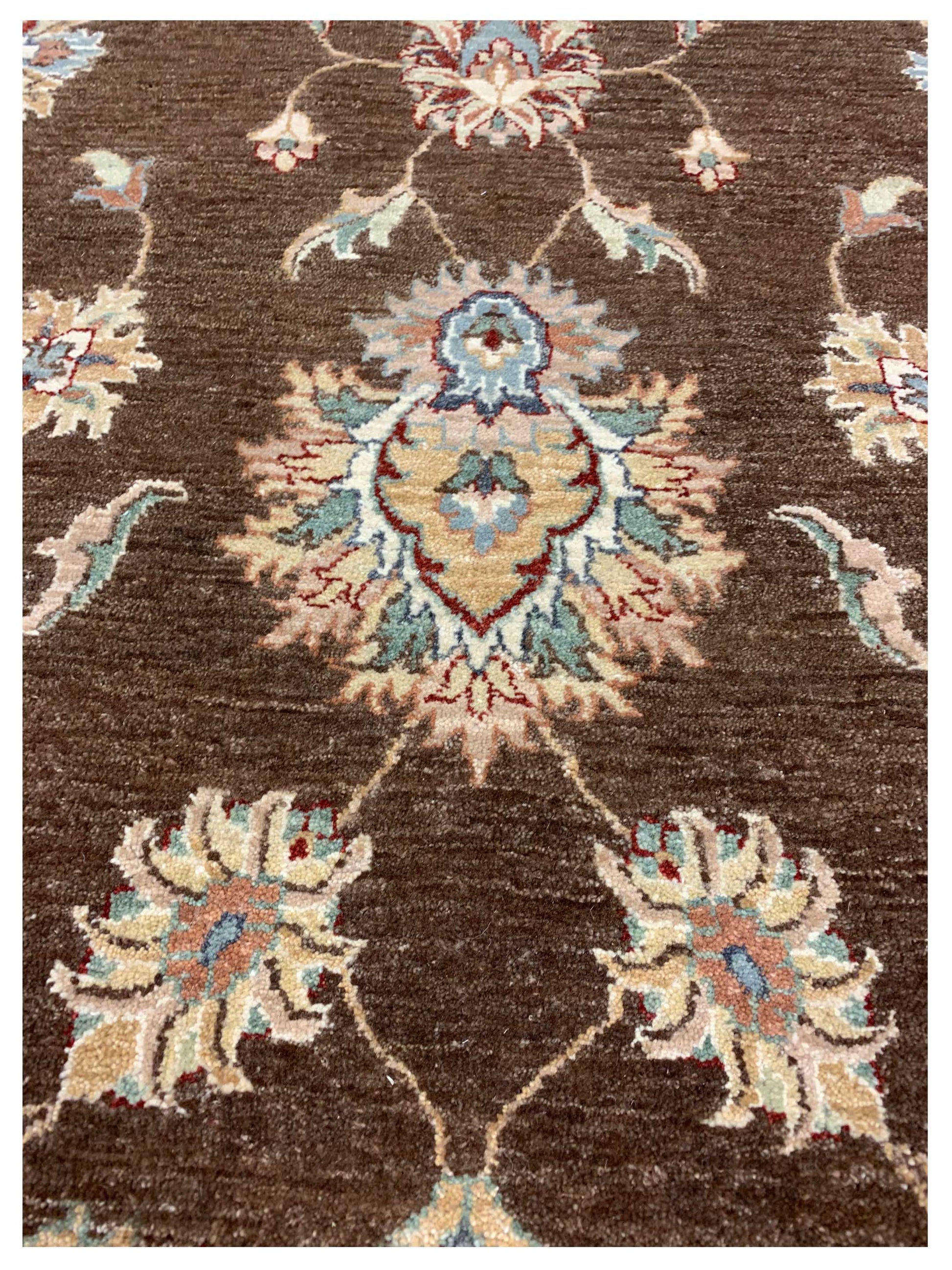 Artisan Zara Brown Ivory Traditional Knotted Rug - Rugs - Artisan - Atlanta Designer Rugs