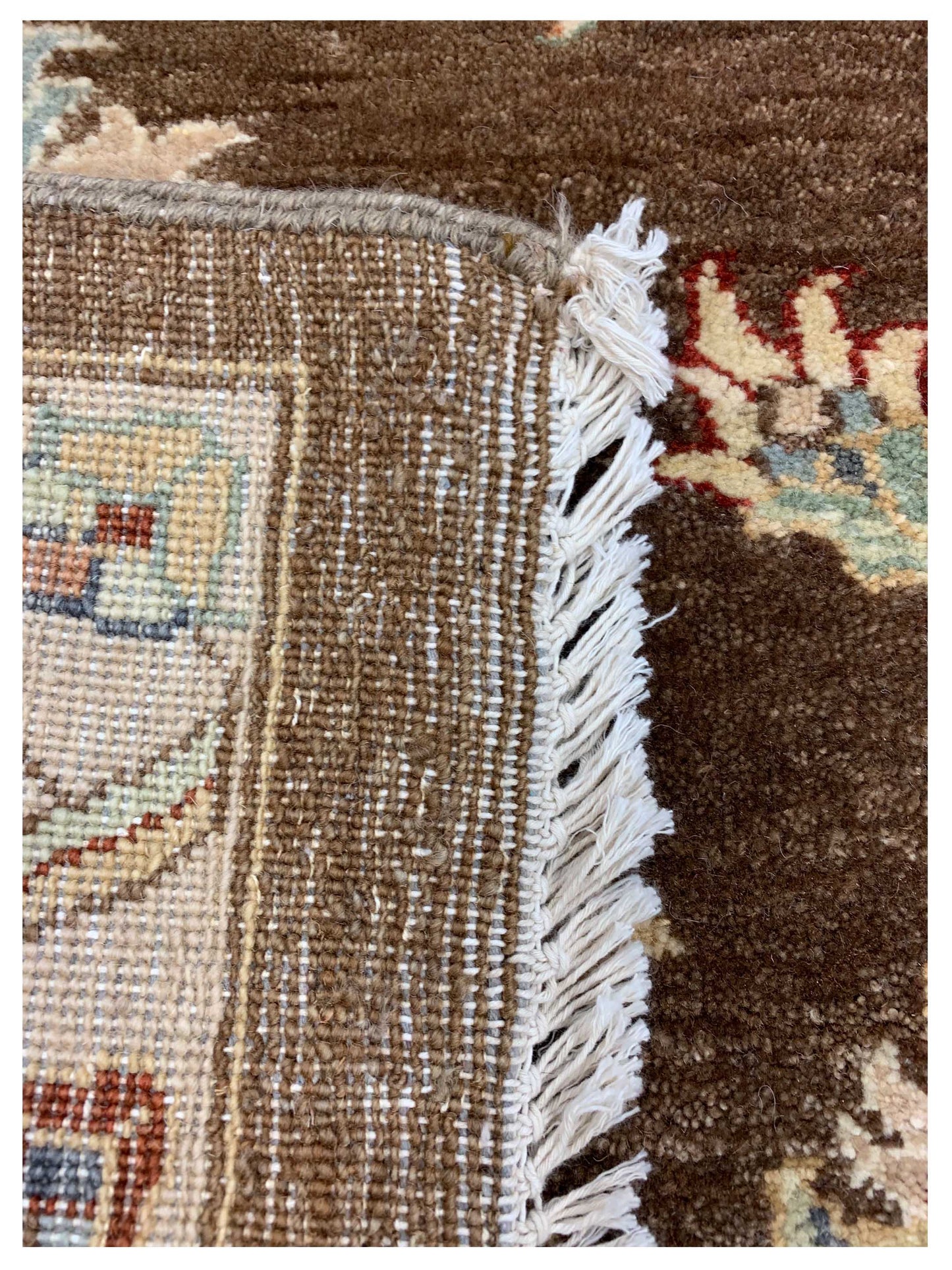 Artisan Zara Brown Ivory Traditional Knotted Rug - Rugs - Artisan - Atlanta Designer Rugs