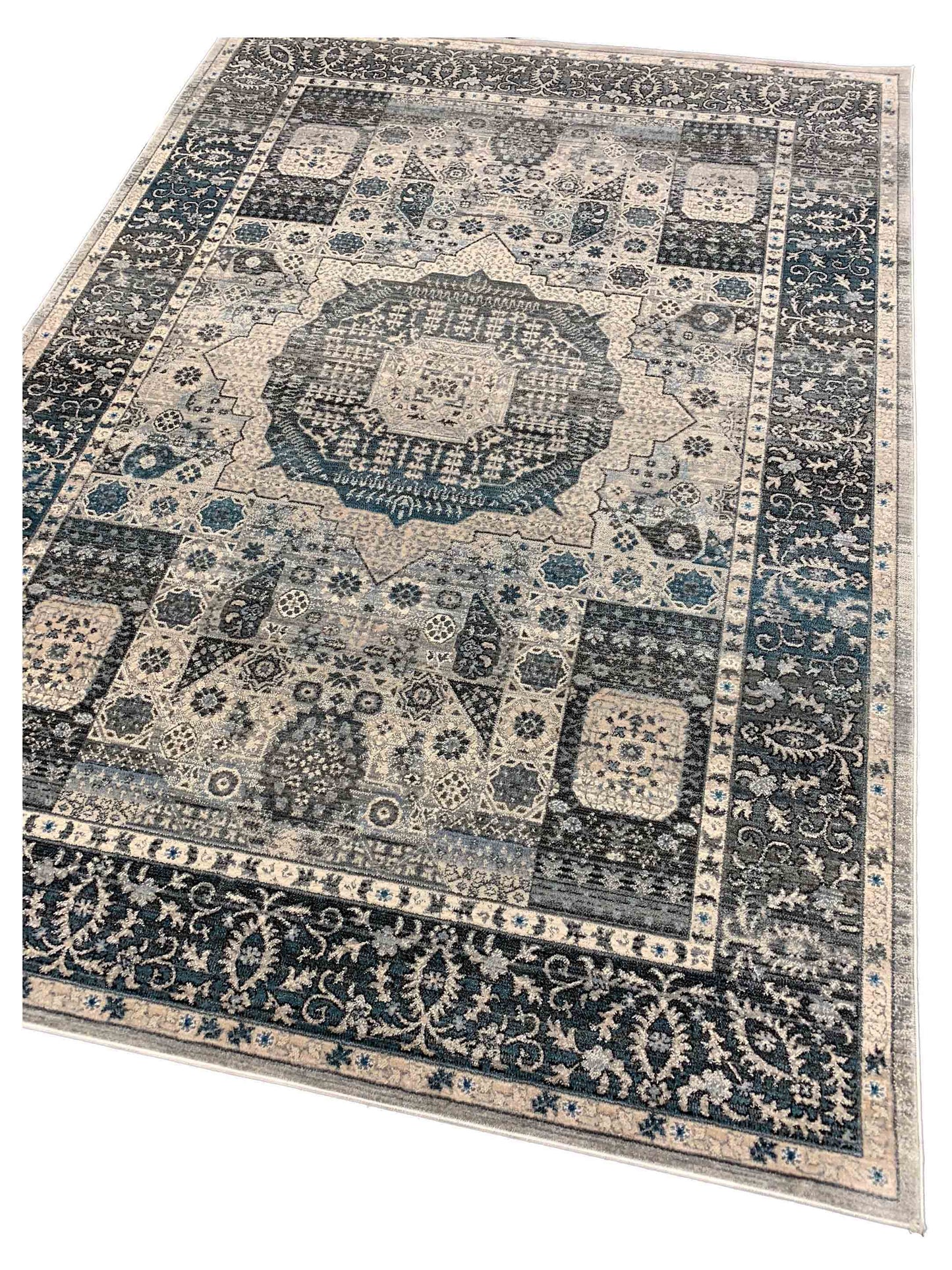 Artisan Kate Gray Charcoal Transitional Machinemade Rug - Rugs - Artisan - Atlanta Designer Rugs