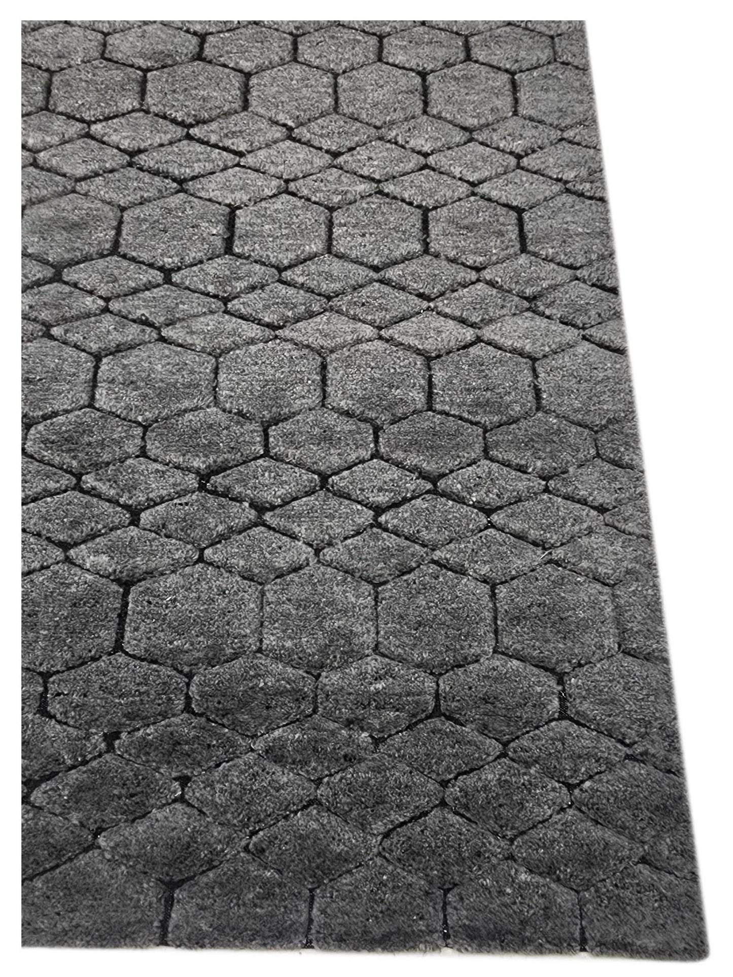 Artisan Marion  Charcoal  Transitional Knotted Rug