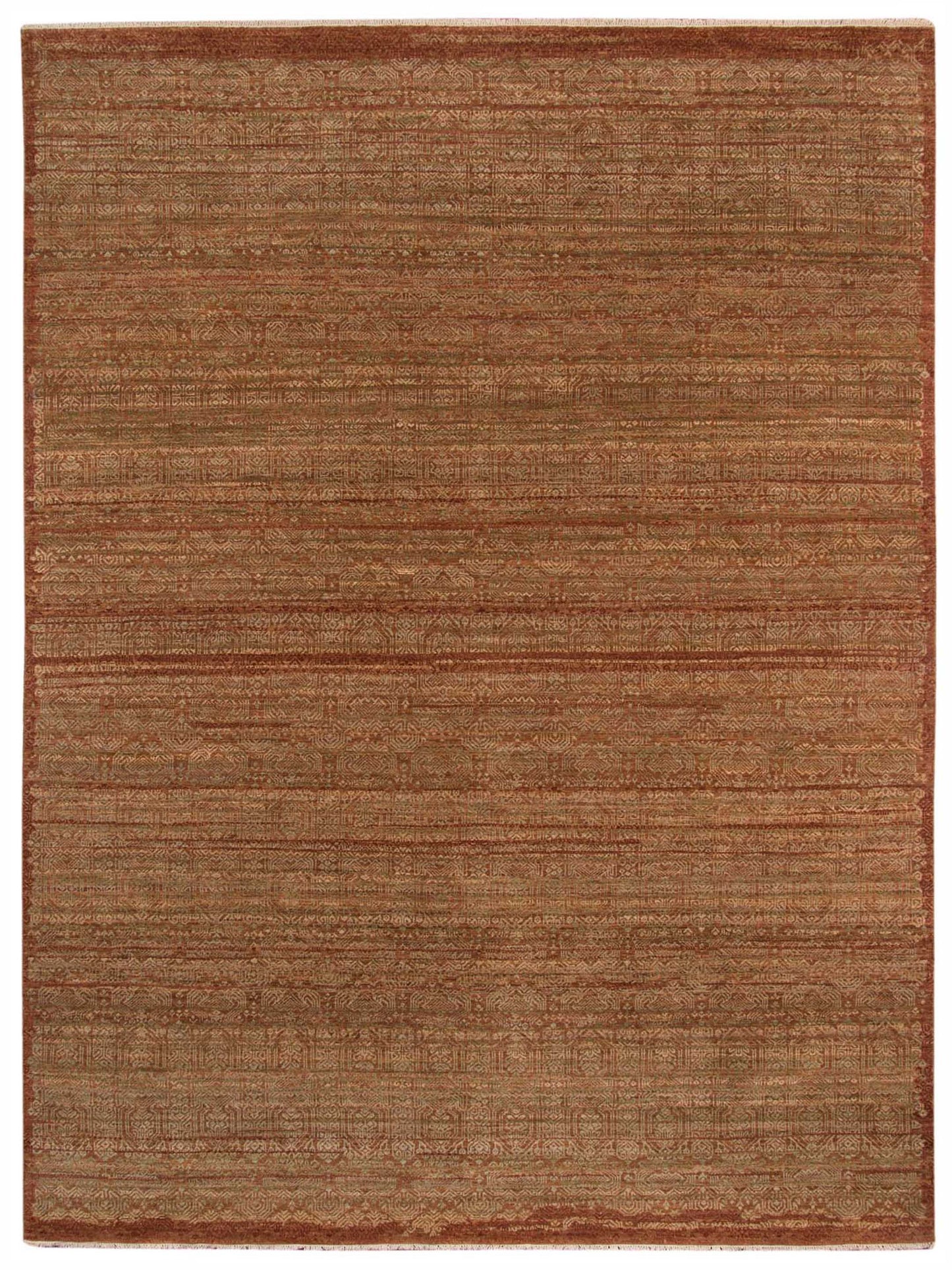 Limited KEMSEY KE - 670 Orange Rust Transitional Knotted Rug - Rugs - Limited - Atlanta Designer Rugs