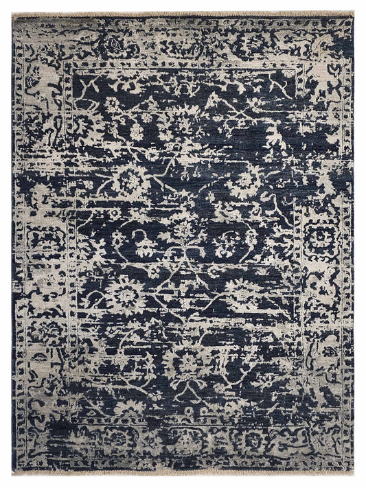 Artisan Elisabeth KRZ-31 Navy Traditional Knotted Rug