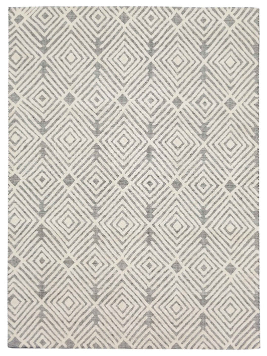 Drew & Jonathan Sirocco By Drew & Jonathan Home R1102 Black White Transitional Woven Rug