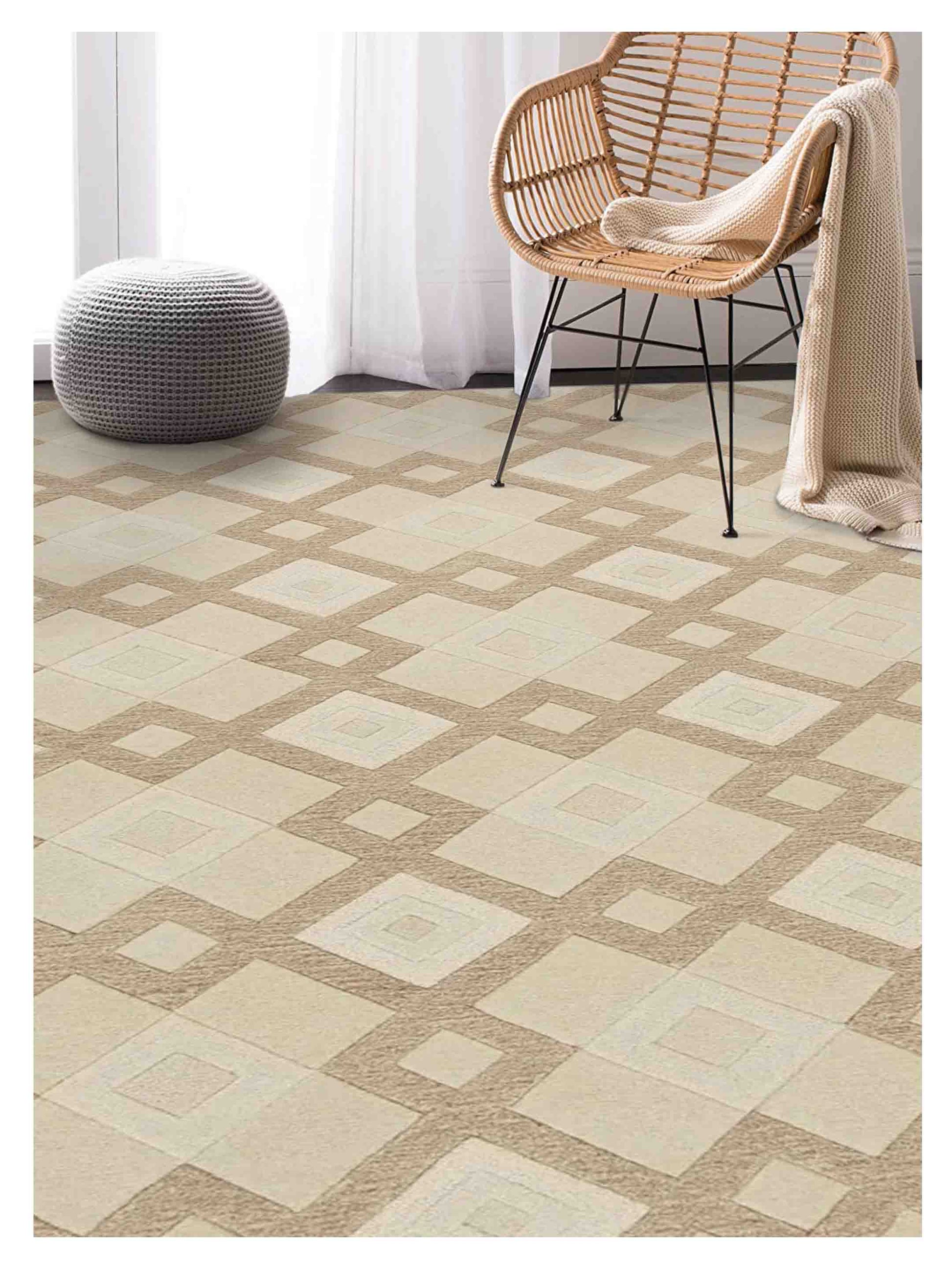 KAS Eternity 1055 Ivory Contemporary Tufted Rug - Rugs - KAS - Atlanta Designer Rugs