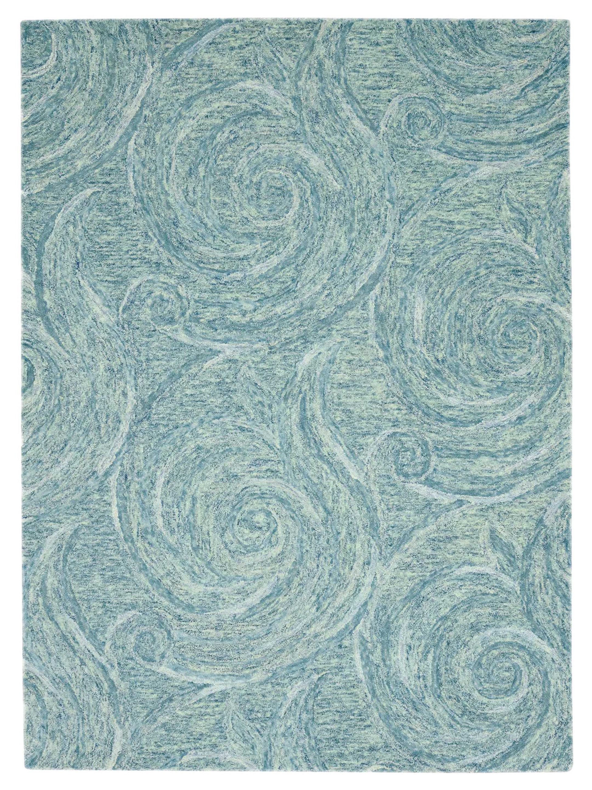 KAS Serenity 1260 Blue Transitional Tufted Rug