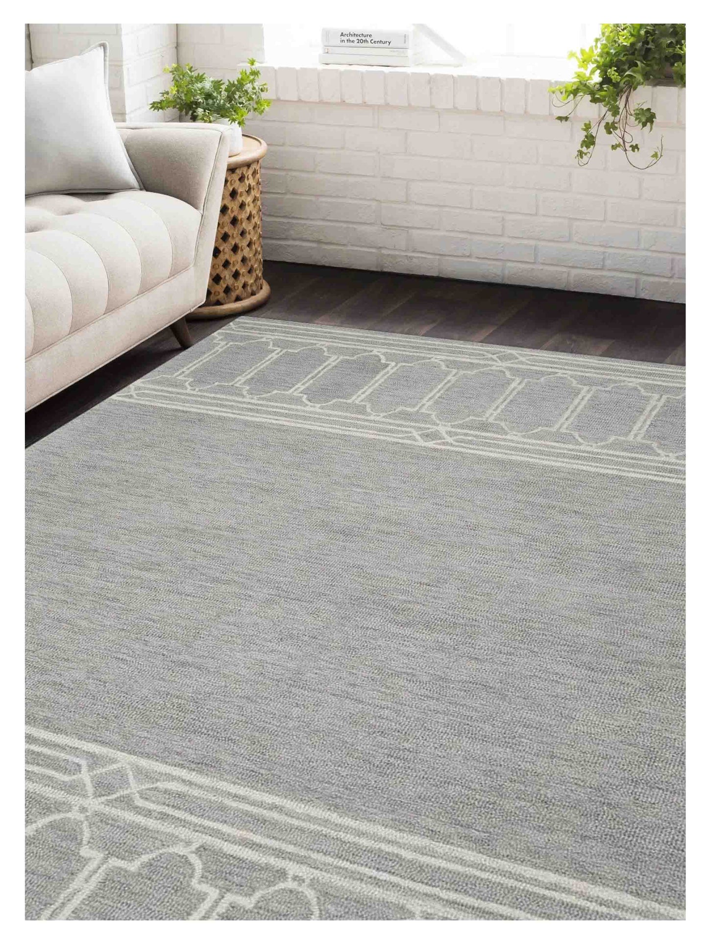 KAS Gramercy 1633 Grey Transitional Tufted Rug - Rugs - KAS - Atlanta Designer Rugs