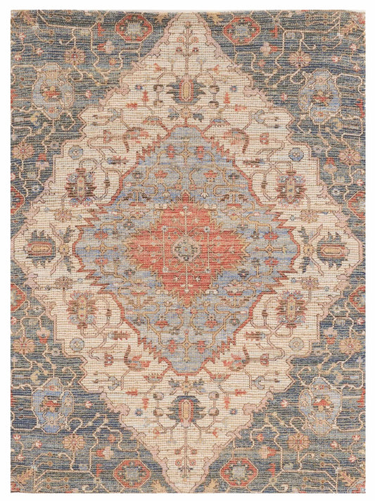 KAS MORRIS 2223 Blue Red Traditional Woven Rug - Rugs - KAS - Atlanta Designer Rugs