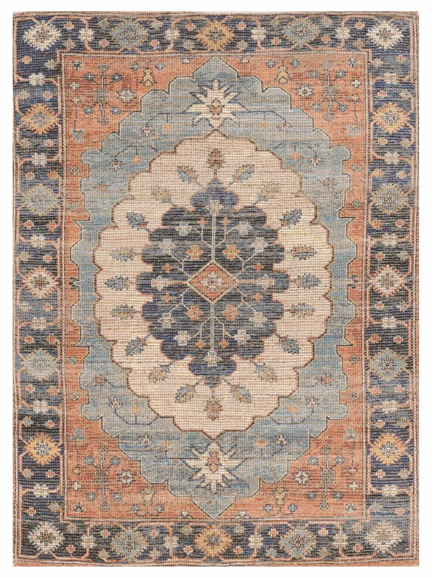 KAS MORRIS 2224 Blue Traditional Woven Rug - Rugs - KAS - Atlanta Designer Rugs