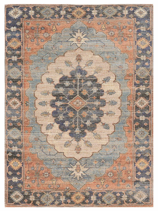 KAS MORRIS 2224 Blue Traditional Woven Rug - Rugs - KAS - Atlanta Designer Rugs