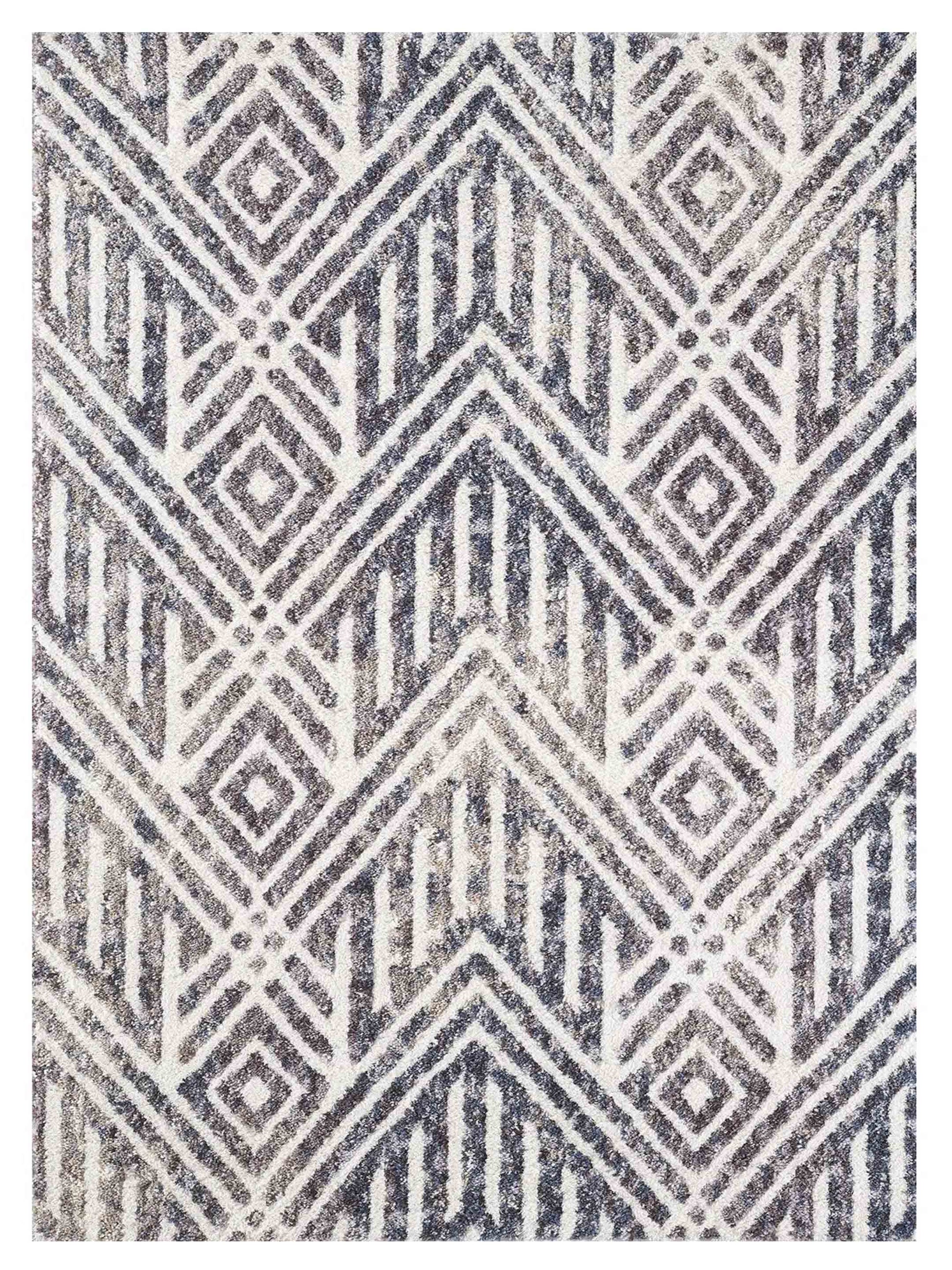 KAS Bungalow 2305 Grey Ivory Transitional Machinemade Rug - Rugs - KAS - Atlanta Designer Rugs