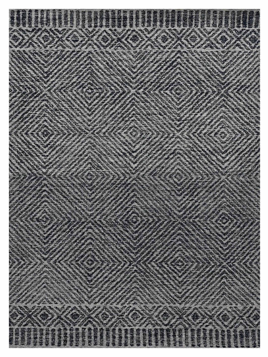 KAS Hudson 2463 Grey Black Transitional Tufted Rug - Rugs - KAS - Atlanta Designer Rugs