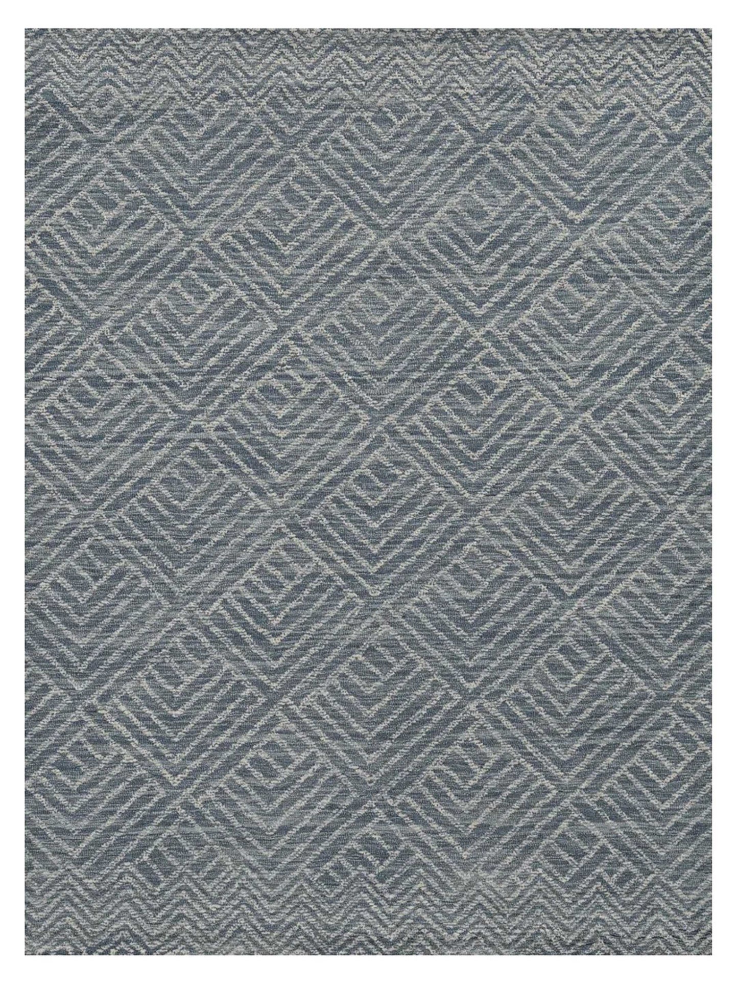 KAS Hudson 2465 Denim Transitional Tufted Rug - Rugs - KAS - Atlanta Designer Rugs