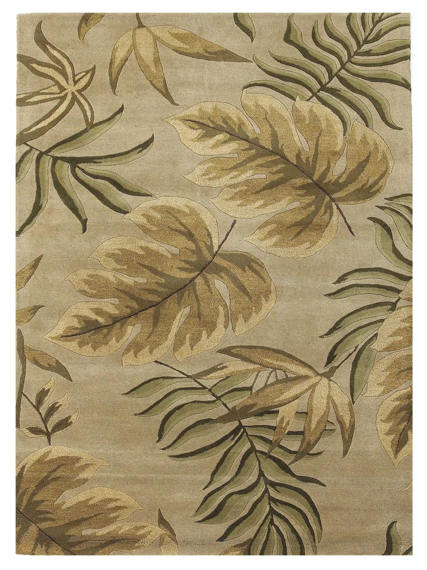 KAS Havana 2614 Sand Florals & Tropicals Tufted Rug