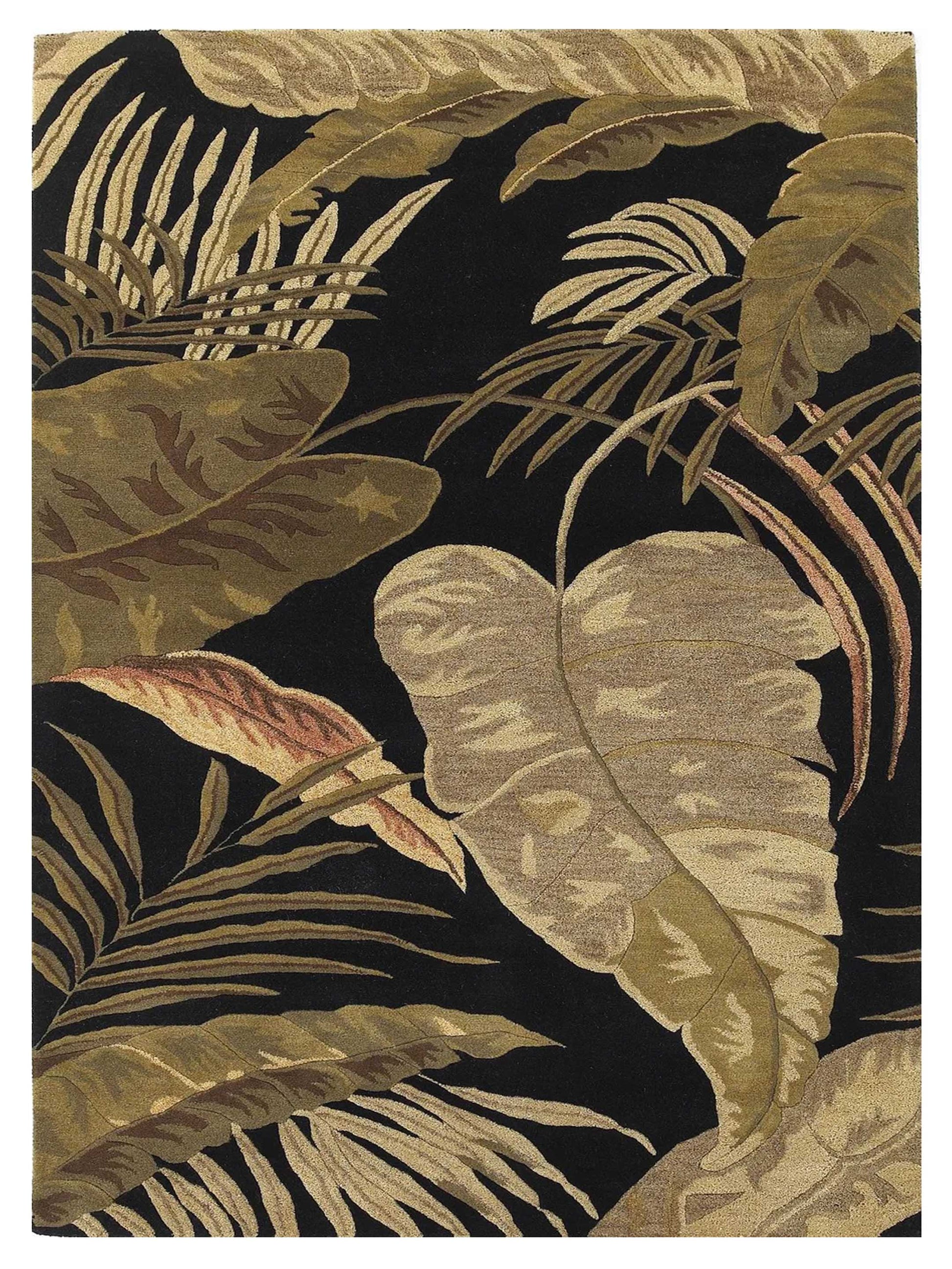 KAS Havana 2616 Midnight Florals & Tropicals Tufted Rug - Rugs - KAS - Atlanta Designer Rugs