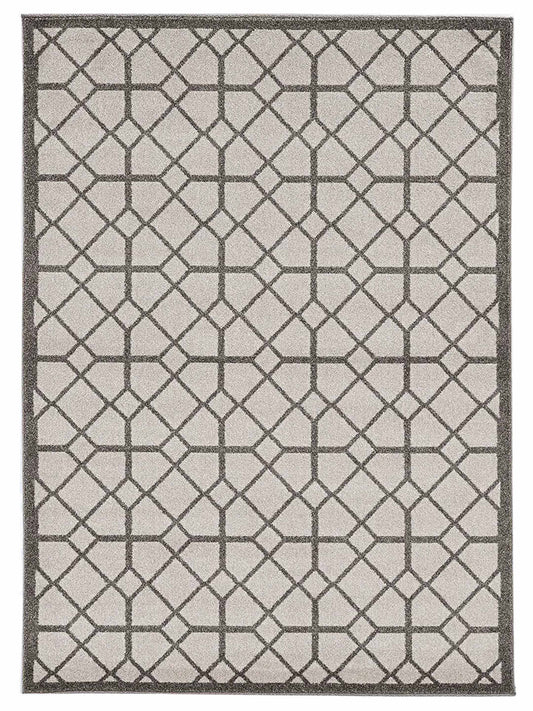 KAS Lucia 2773 Ivory Grey Indoor/Outdoor Machinemade Rug - Rugs - KAS - Atlanta Designer Rugs