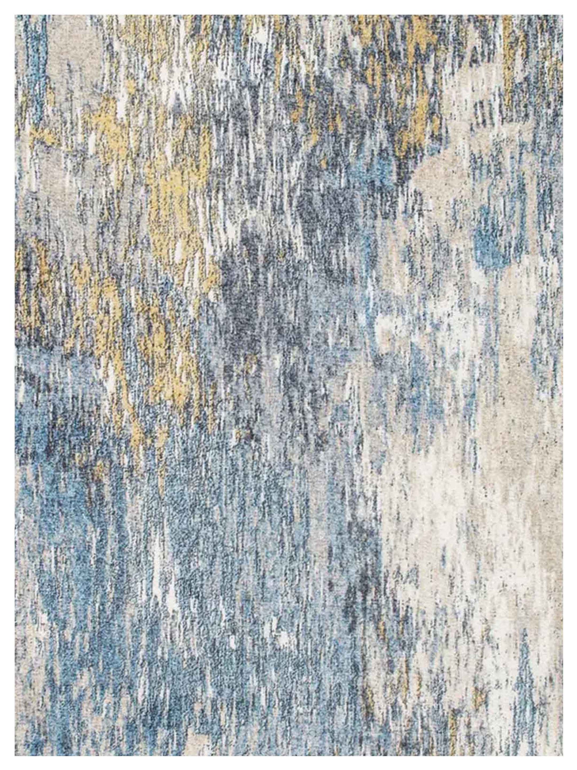 KAS Roxy 2802 Blue Gold Transitional Machinemade Rug - Rugs - KAS - Atlanta Designer Rugs