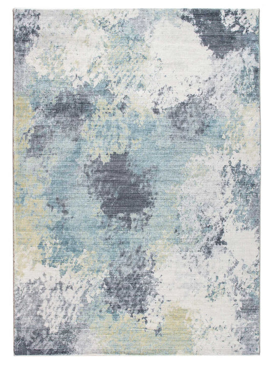 KAS Roxy 2806 Blue Yellow Transitional Machinemade Rug - Rugs - KAS - Atlanta Designer Rugs